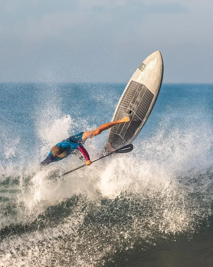 Leading paddleboard brand Starboard has integrated sustainability into both its products and operations. The company’s Blue Carbon boards incorporate recycled and responsibly sourced materials, while its climate-positive strategy aims to remove more 