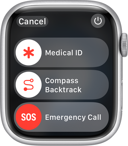 Apple Watch Emergency SOS allows you to quickly call local emergency services and notify emergency contacts by holding the side button, using either a cellular connection, Wi-Fi calling, or a nearby iPhone. It also includes automatic features like Fa