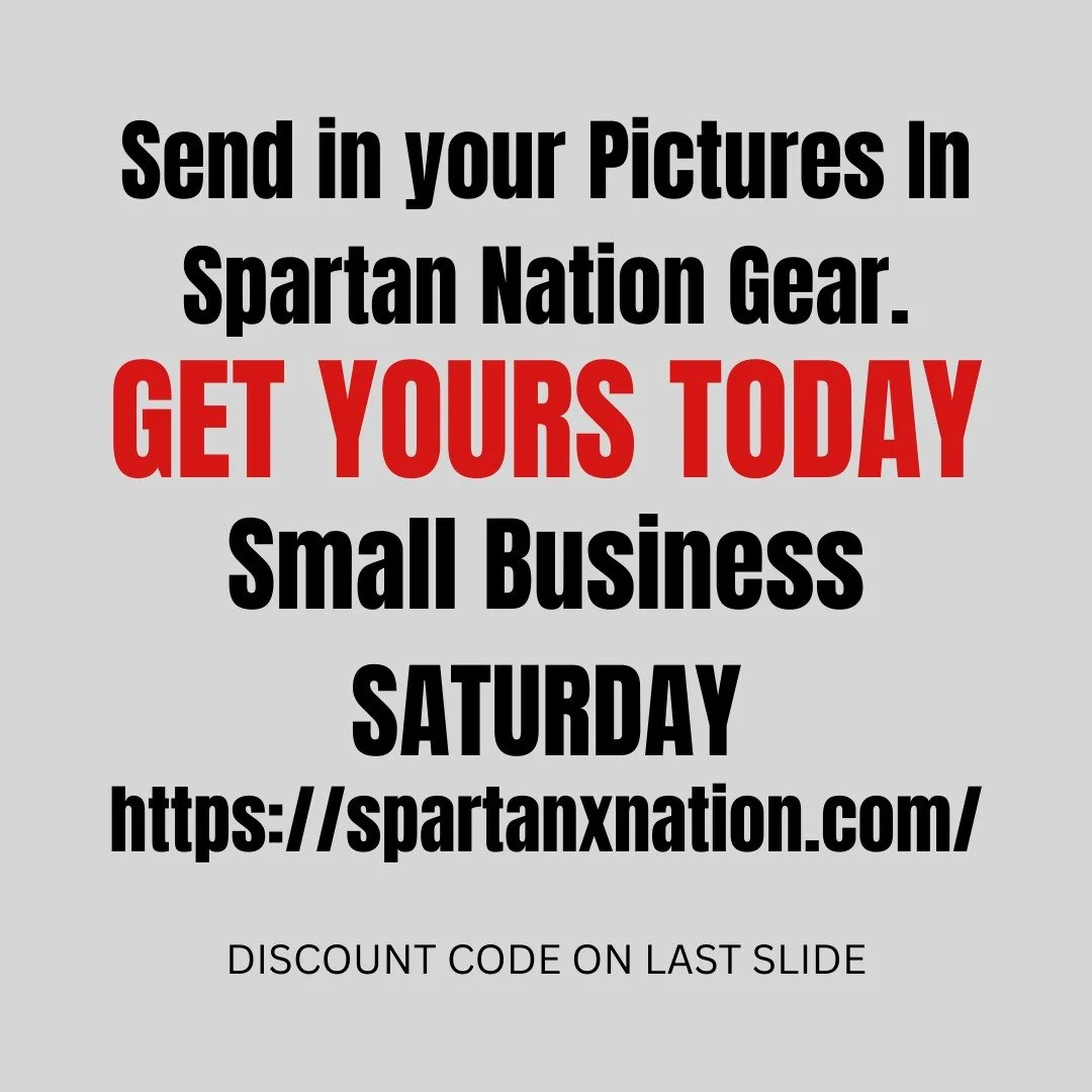 ✨ Small Business Saturday Drop! ✨
Gamers, nerds, and community fam &mdash; TODAY is all about you. 💙🛍️
Show off your Spartan X Nation fit and tag us so we can feature your style in the next carousel! 🔥🎮

🛒 Use code &ldquo;SMALLBIZSUPPORT&rdquo; 