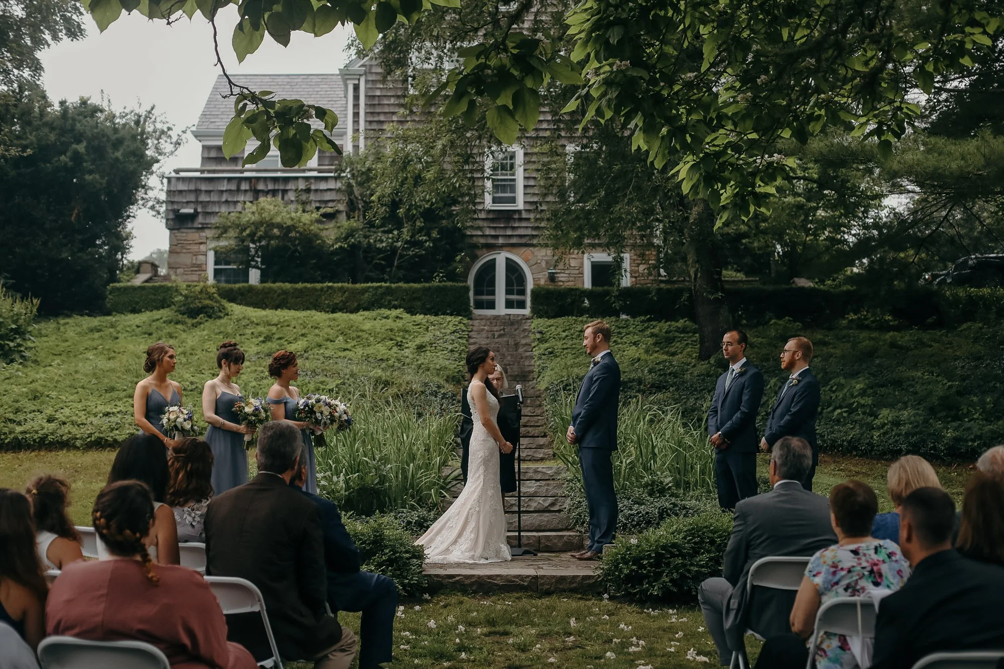 Overbrook House Buzzards Bay MA Summer Wedding