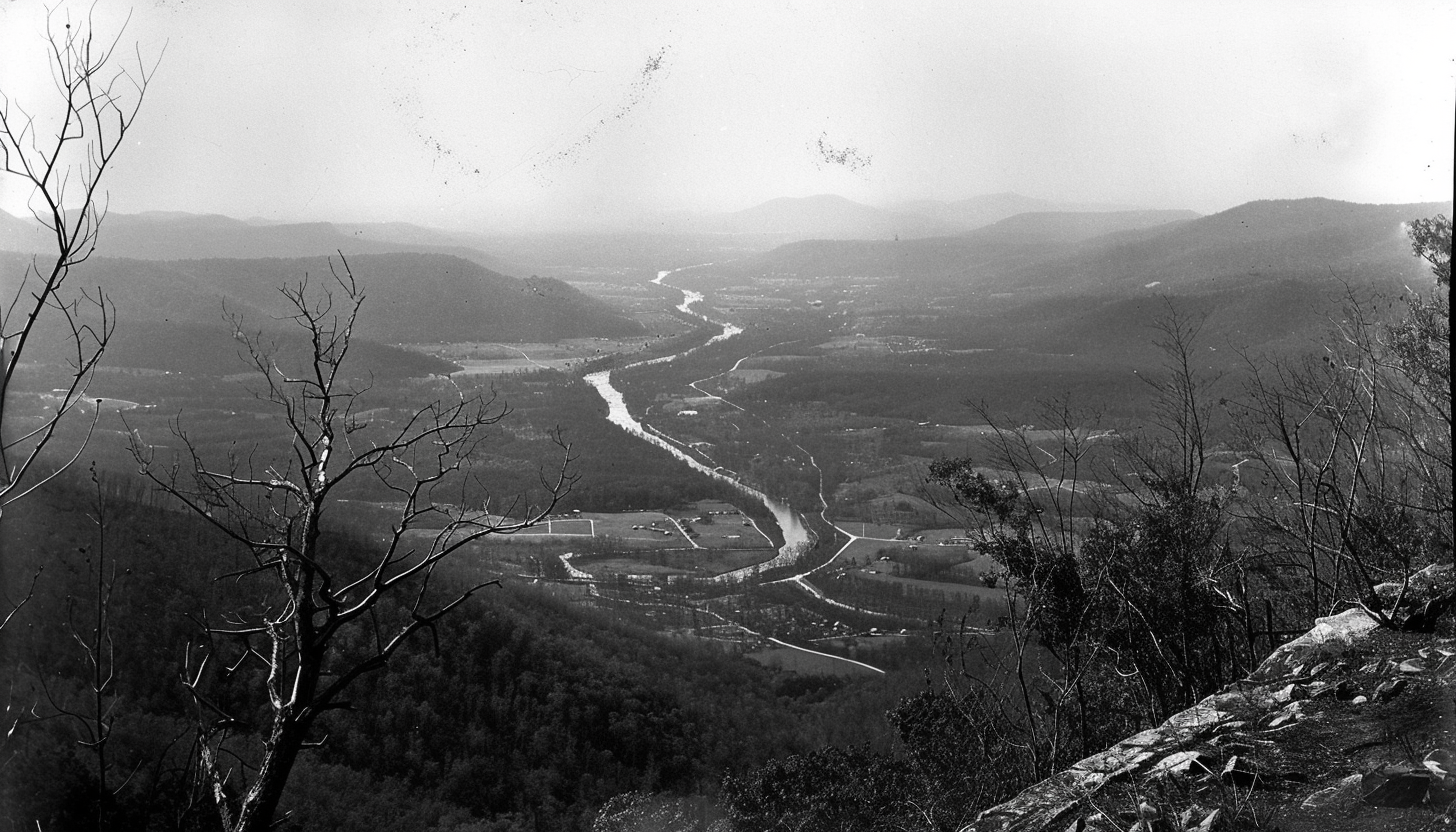 (1932) South bend of the Valley River after Hurricane Gary