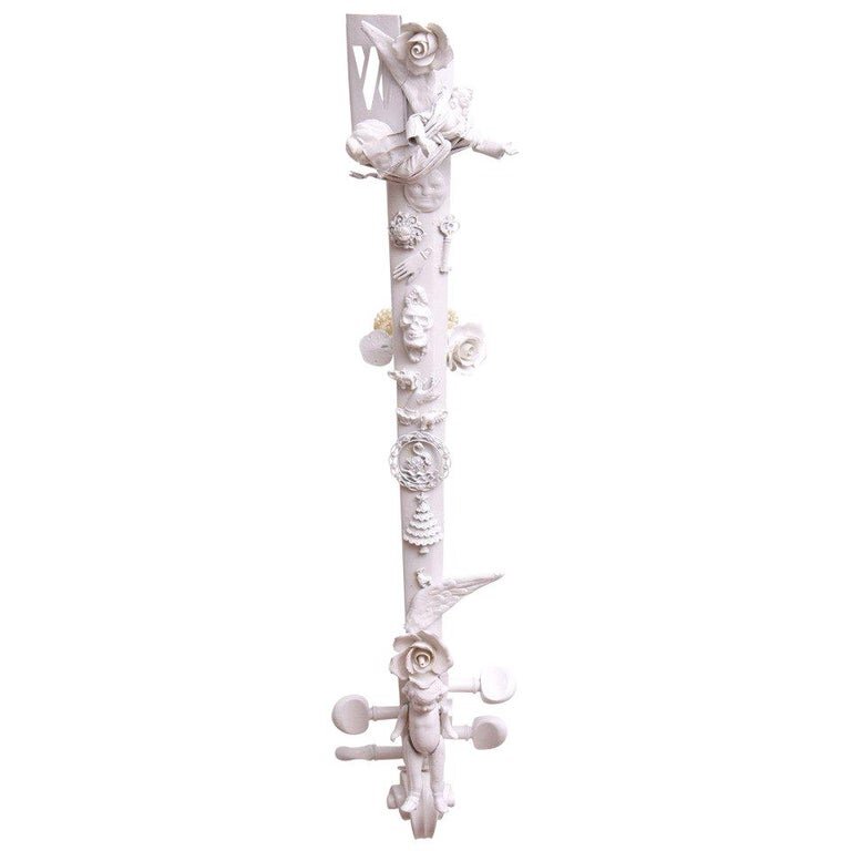 White, mixed media on cello neck.jpg