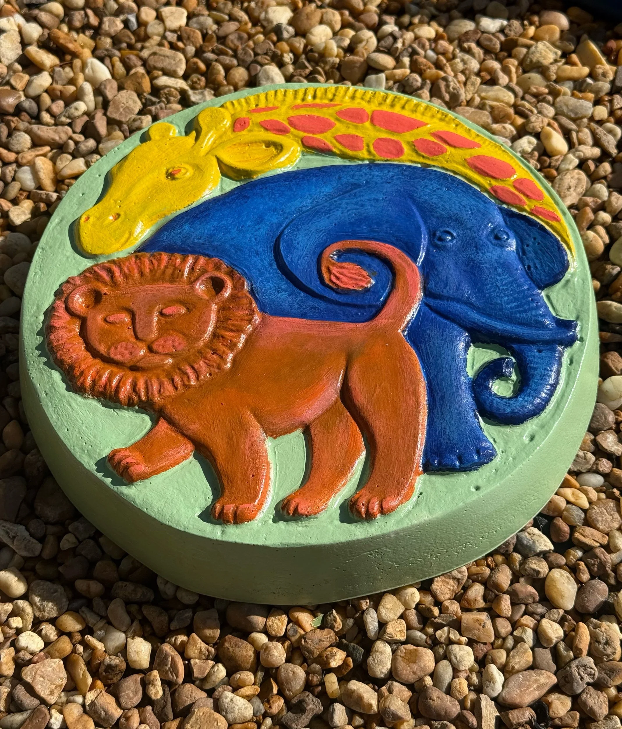 Safari Stepping Stone for Kids Garden