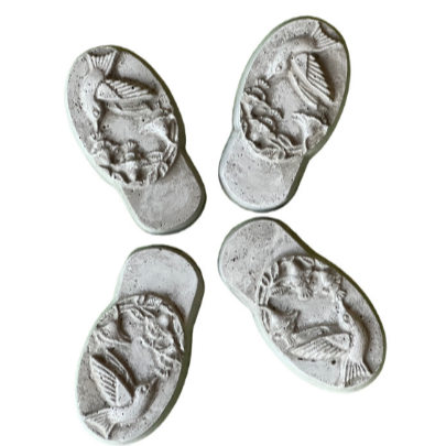 Hummingbird Planter Feet, Concrete Pot Holders.