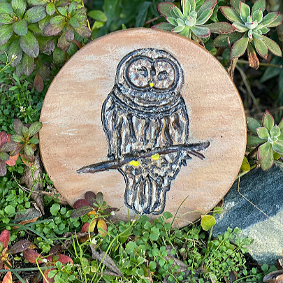 Owl Garden Plaque