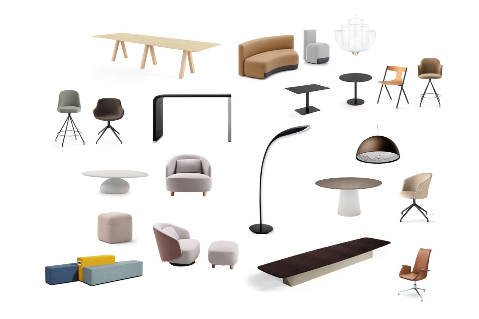 Co-working furniture selection