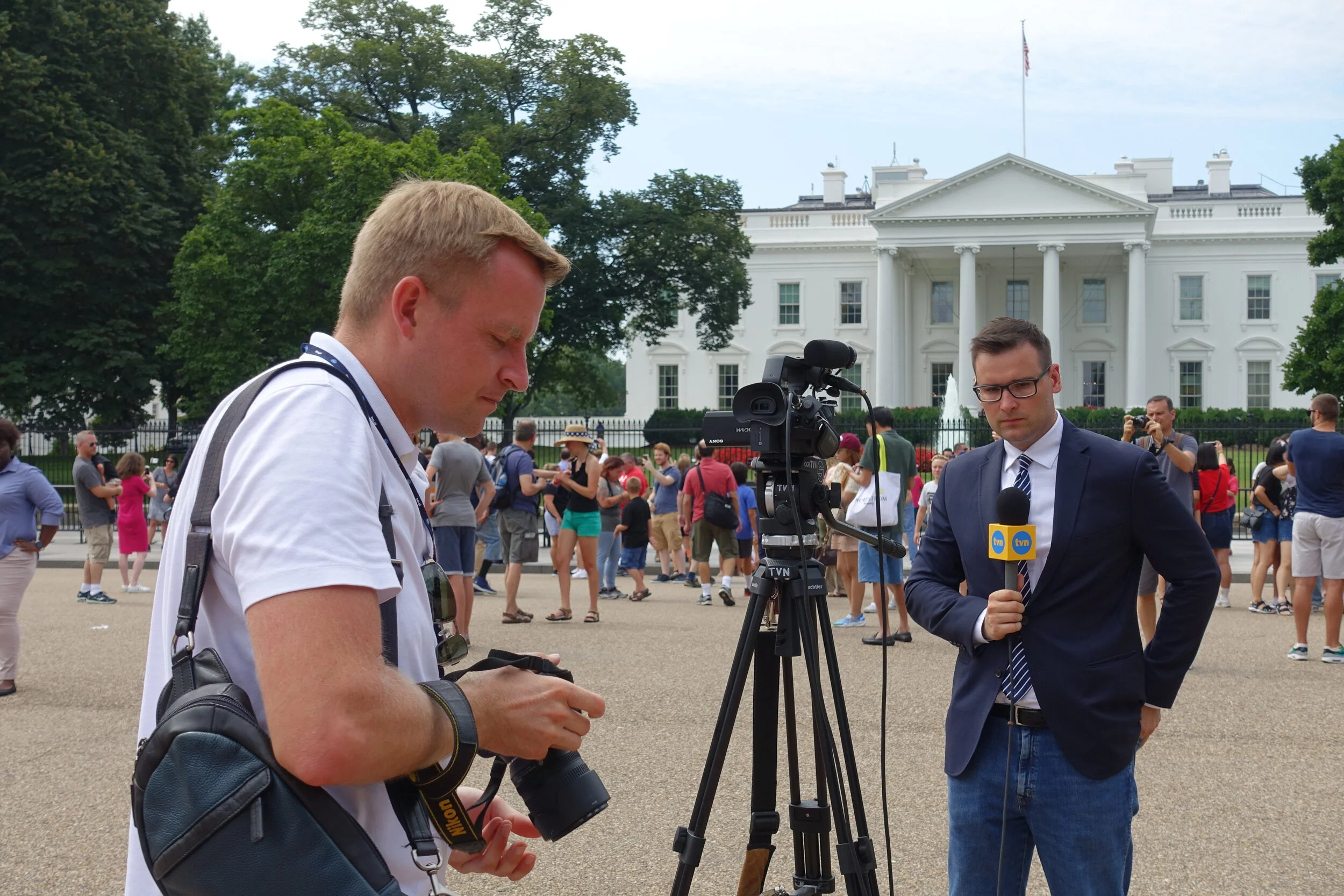 Outside The White House. Lucky for us all that Jed Bartlett will forever be President.