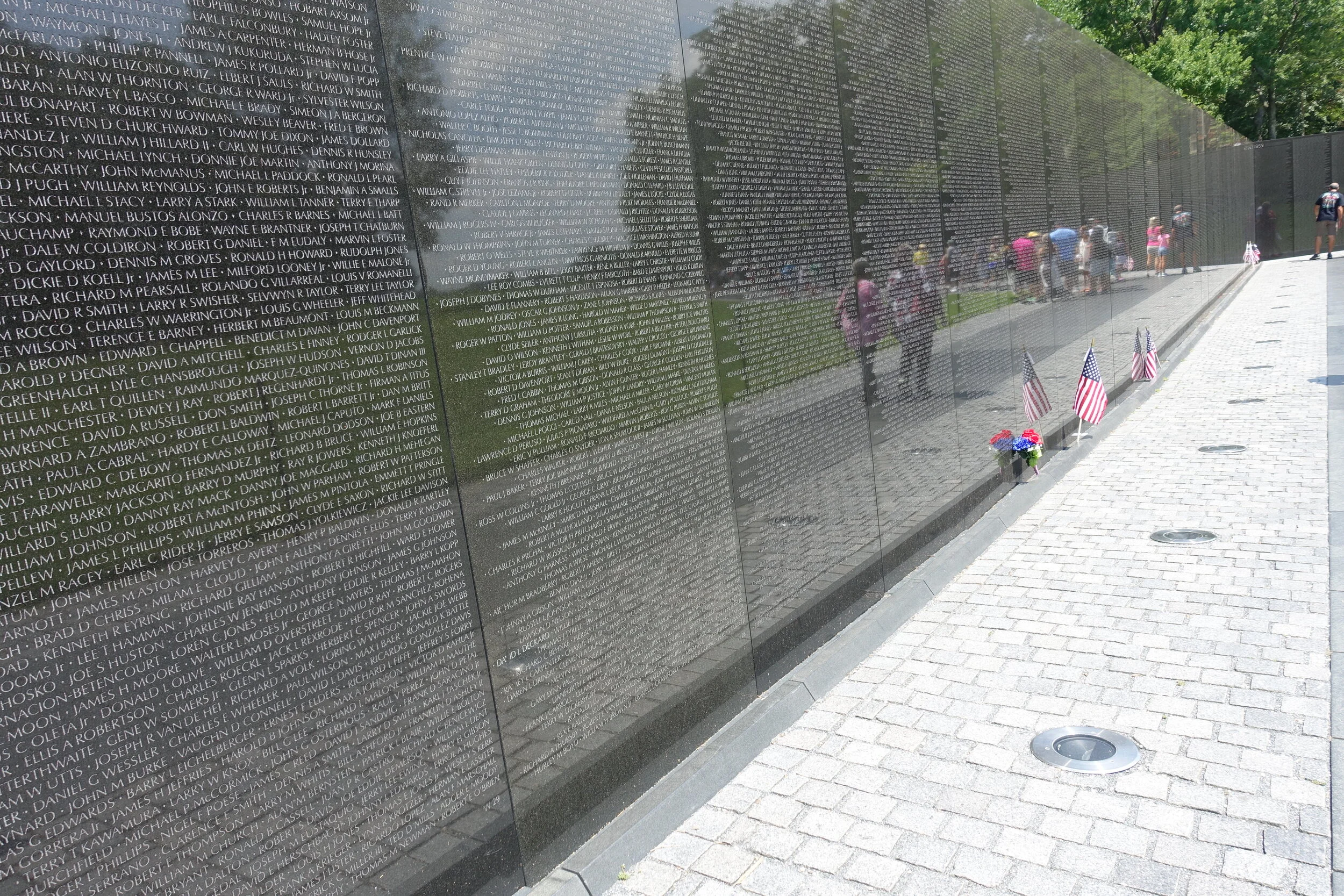 The Vietnam Memorial.