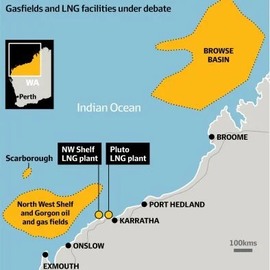 Piecing together pollution total for mega WA fossil fuel proposal as papers drop silently