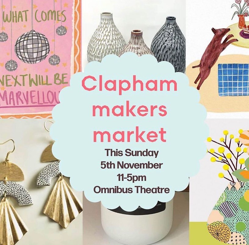Come down to @omnibustheatre tomorrow for a browse around the beautiful stalls and maybe even start your Christmas shopping! See you there! #claphamcommon #claphamevent #thisweekend