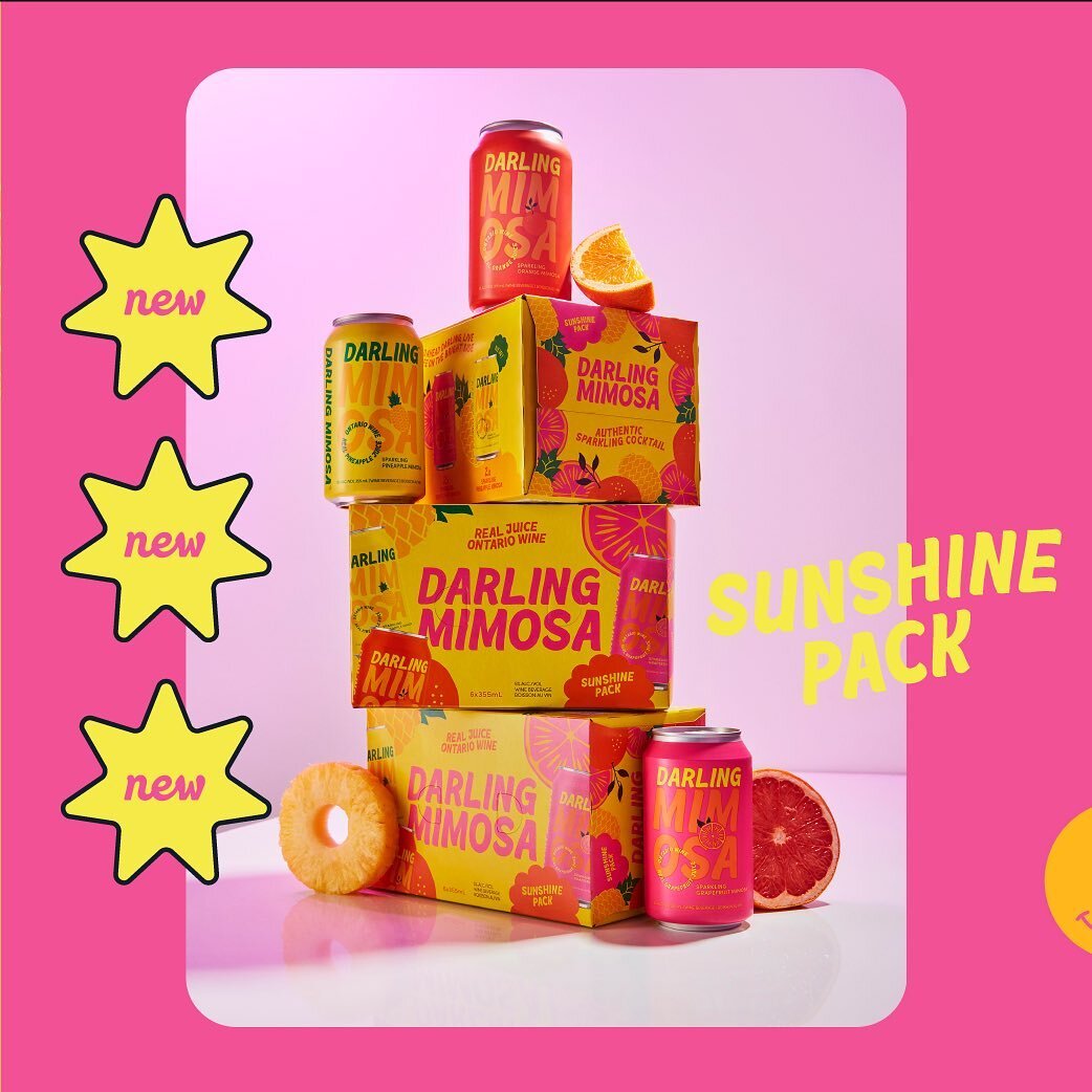✨G I V E A W A Y✨

Introducing our NEW, NEW: the Darling Mimosa Sunshine Pack. This adorable 6-pack features our O.G. Sparkling Orange, our pretty in pink Sparkling Grapefruit PLUS our brand new summer flave Sparkling Pineapple 🍍

It is hitting stor