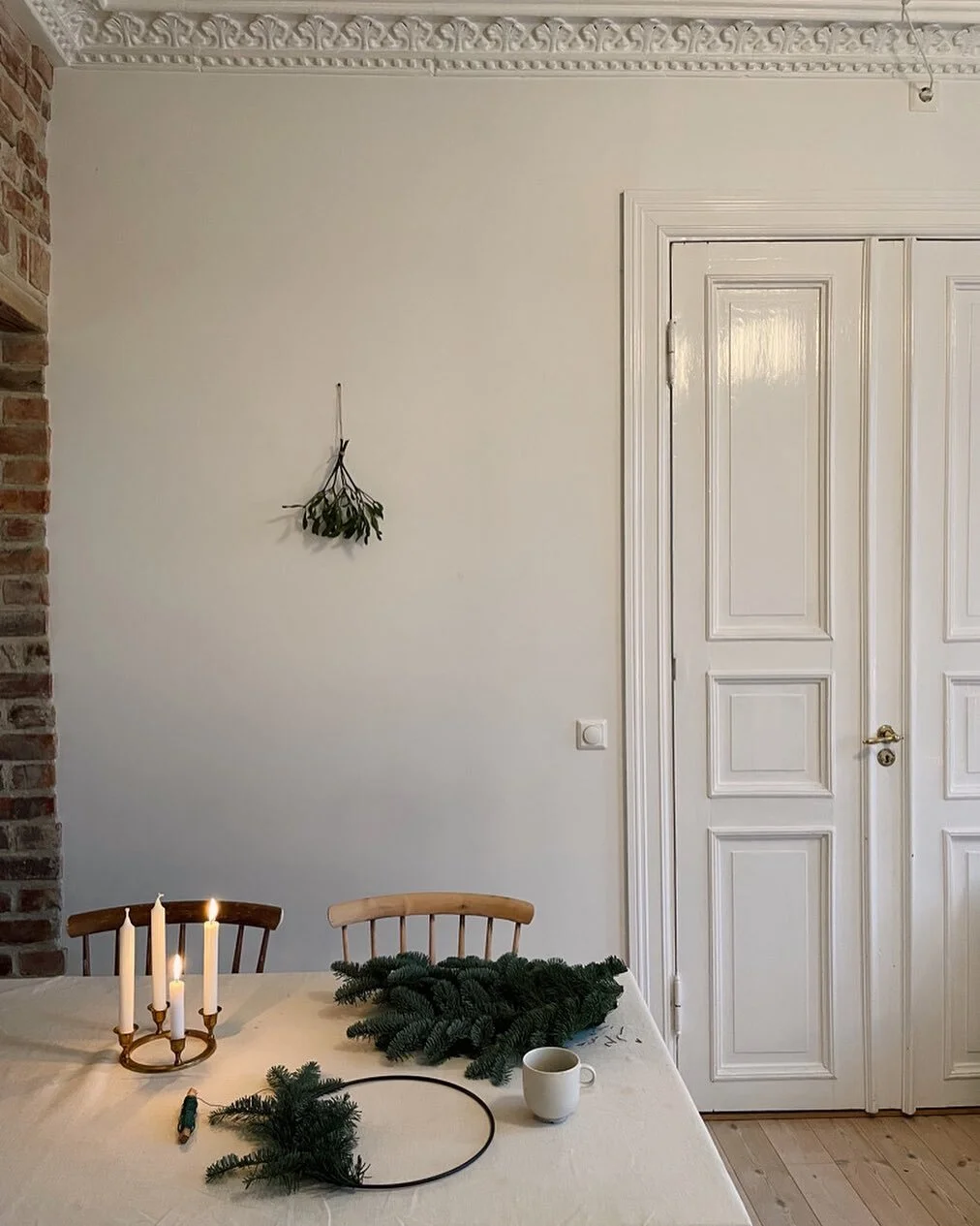 Homemade wreath has become my little advent tradition 🌿