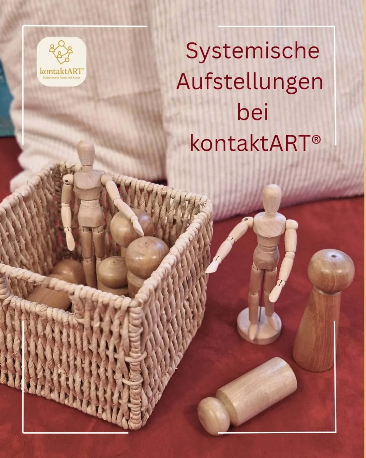 ✨ Systemische Aufstellungen bei kontaktART&reg; ✨
Manchmal sieht man den Wald vor lauter B&auml;umen nicht &ndash; doch in der Aufstellungsarbeit wird Unsichtbares sichtbar.
Mit Symbolen, Bodenankern und kreativen Elementen entsteht ein Raum, in dem 