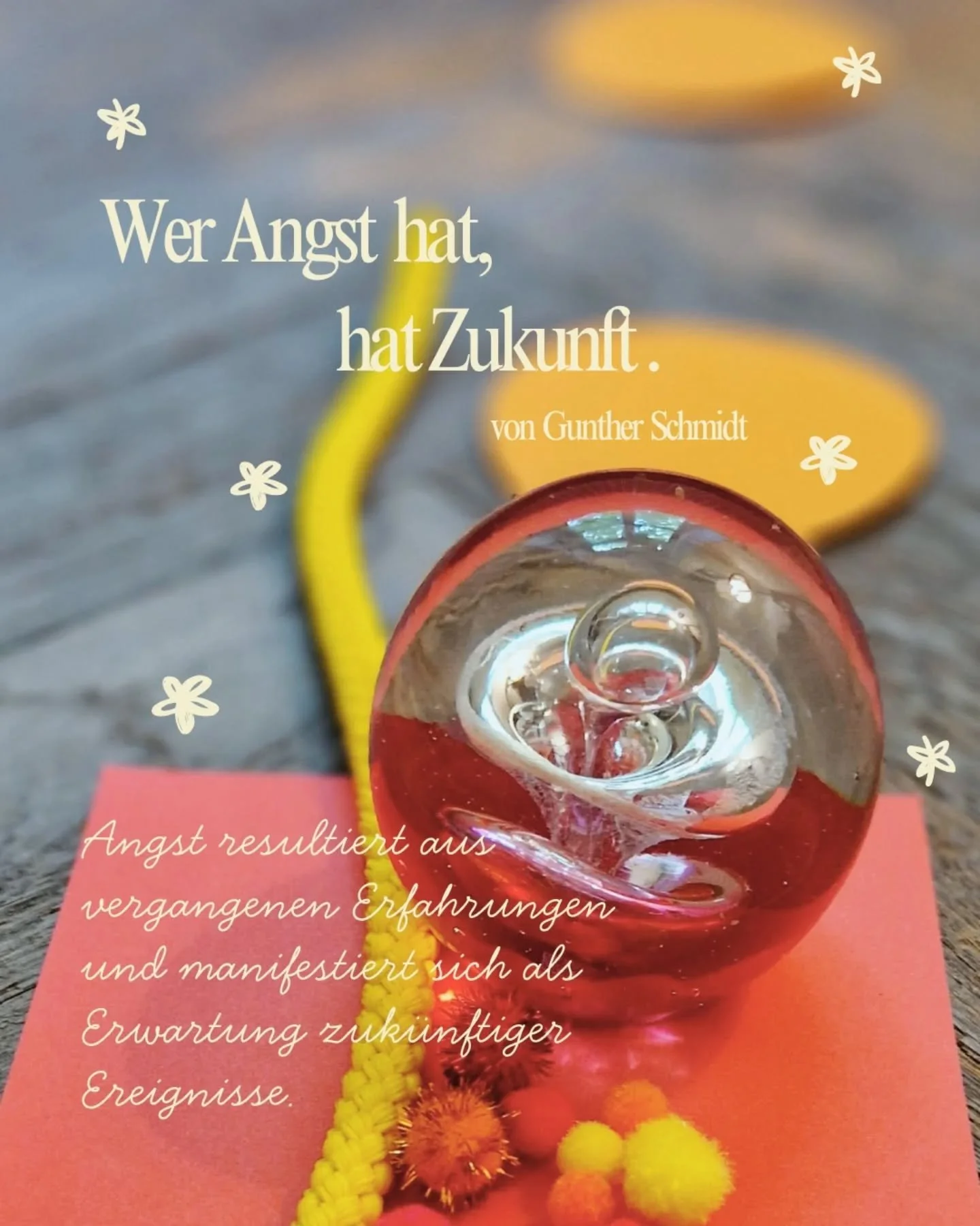 Wo neue Sichtweisen entstehen, er&ouml;ffnen sich neue Handlungsm&ouml;glichkeiten.

Angst entsteht selten nur im Hier und Jetzt.

Oft speist sie sich aus Erfahrungen der Vergangenheit und zeigt sich als Erwartung dessen, was kommen k&ouml;nnte. Verg