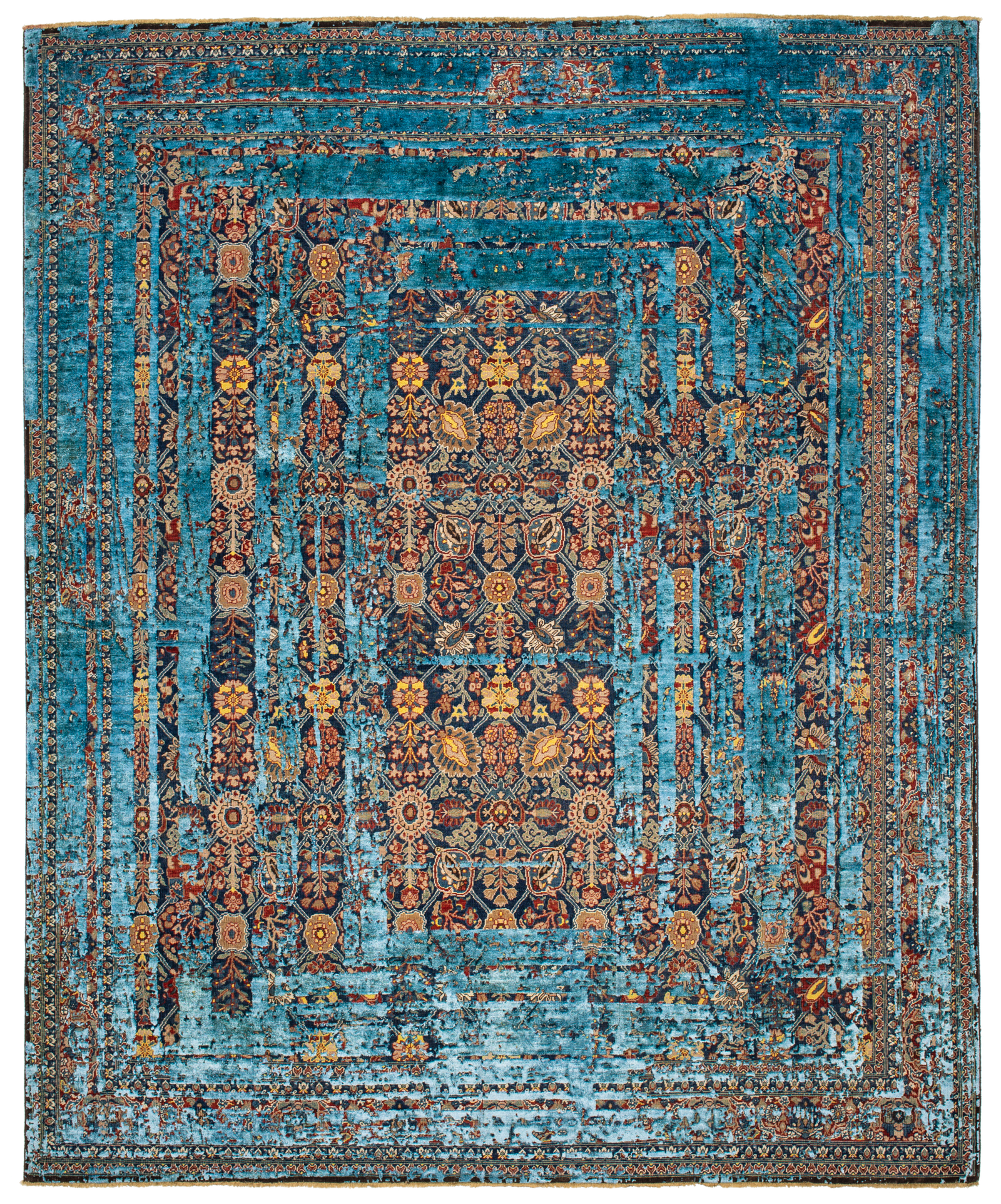 Heritage collection. Jan Kath. Ковры Julian collection. Jan Kath Carpets. Ковер Tabriz canal Stomped от Jan Kath в современном Восточном стиле.