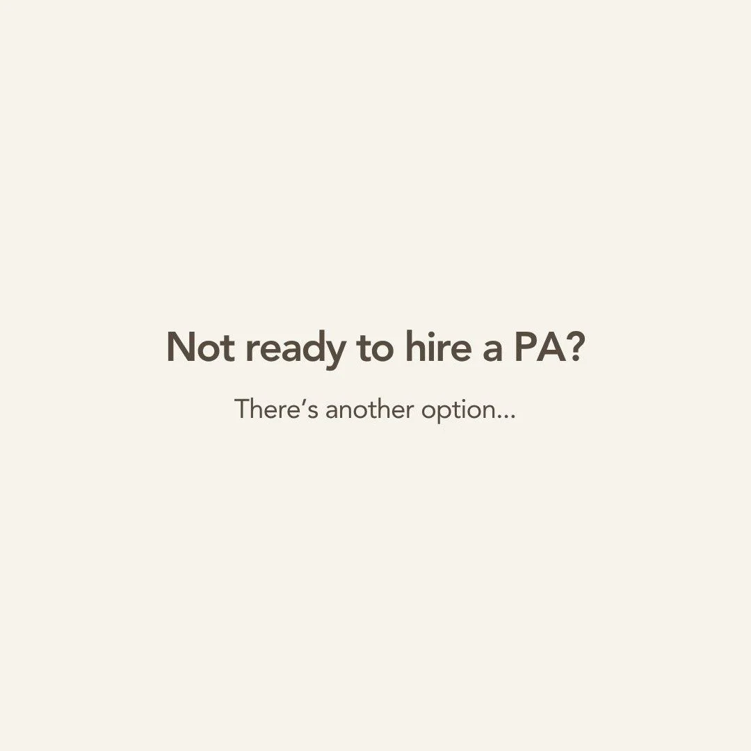 Hiring an ongoing PA isn't right for everyone. And that's completely fine. 💙 Sometimes what you actually need is a system - not more support. That's exactly what my 6-Week Admin Consulting programme is for! 

Together, we&rsquo;ll make a six-week pl