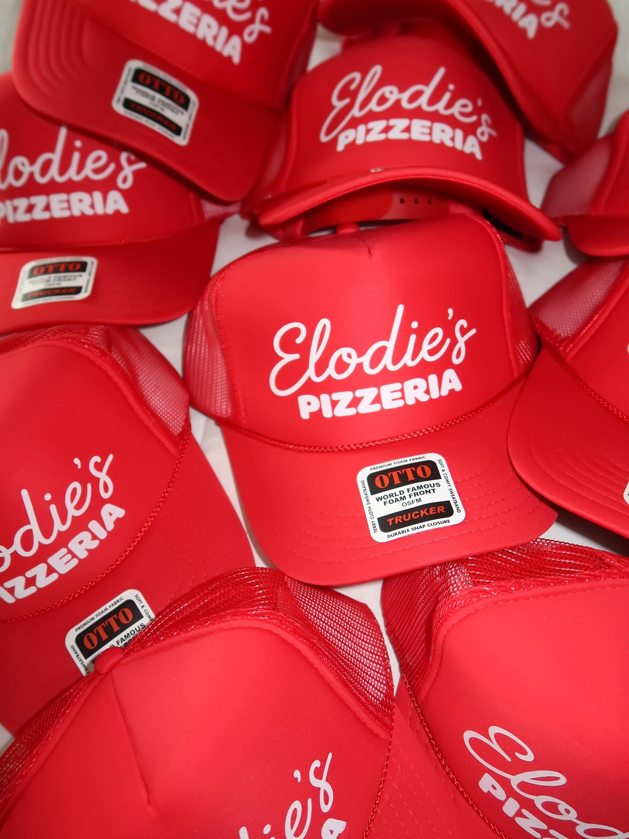 Every pizza party needs custom trucker hats 🍕🤌🏼