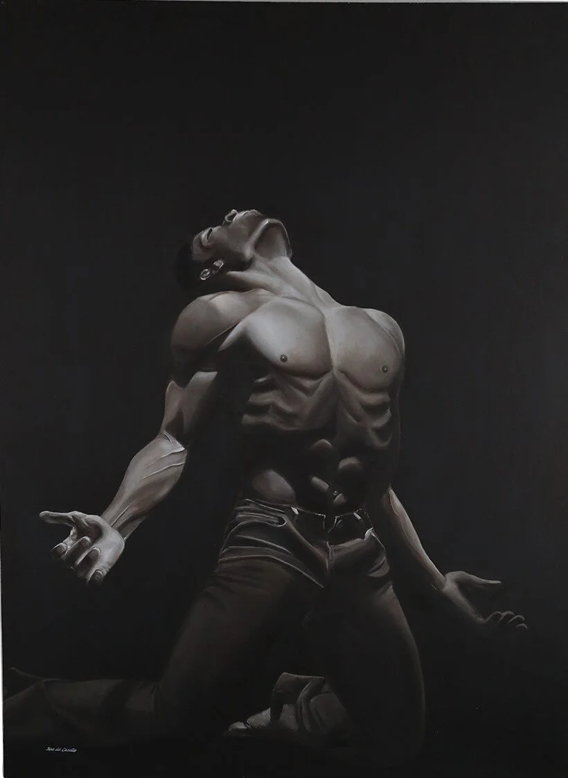 Dancer VI. Oil on canvas by Ana del Castillo.