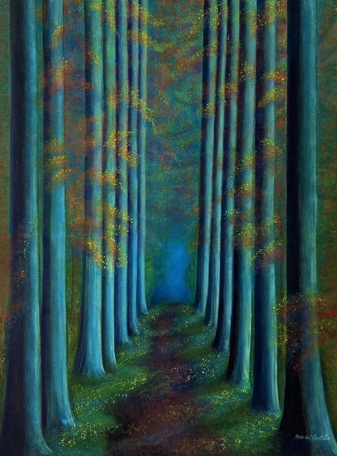 Refuge. Oil on canvas by Ana del Castillo.