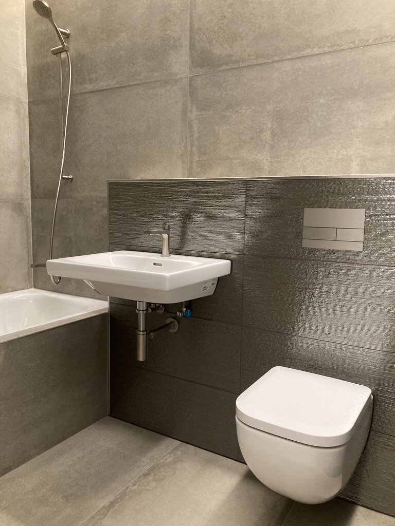Badezimmer mit Microzement
