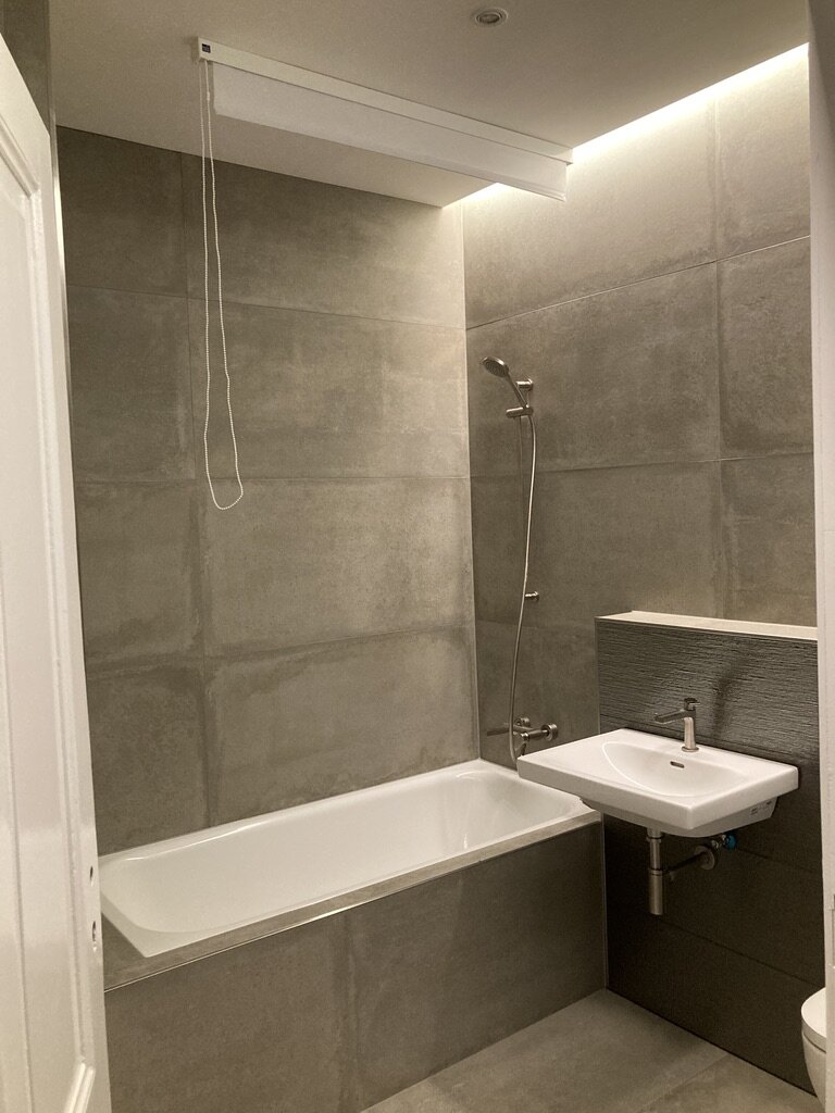 Badezimmer mit Microzement