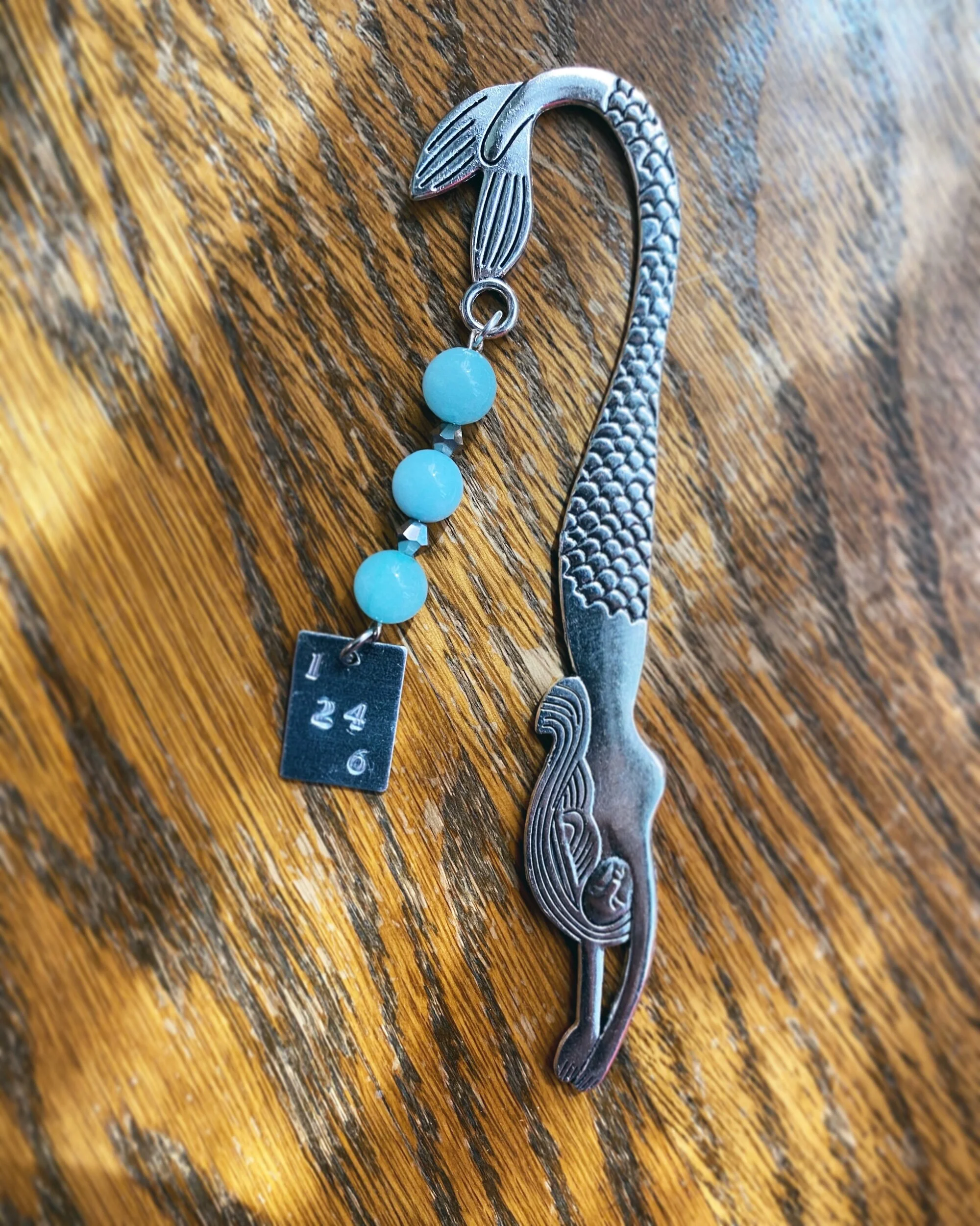 Aragonite Anniversary Date Mermaid Bookmark 