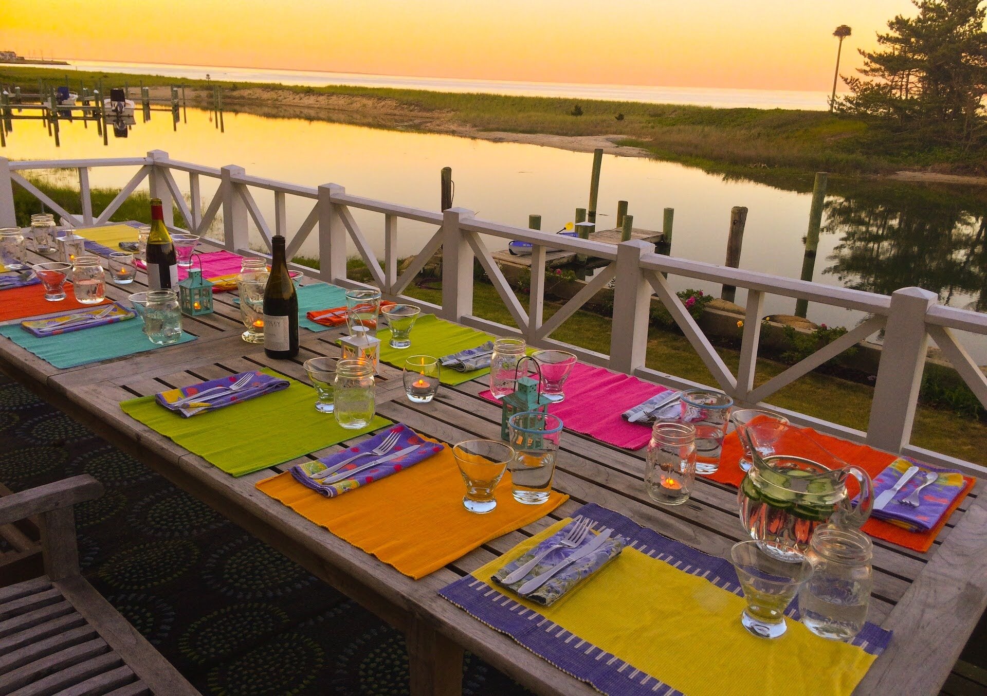 colorful table setting on Marthas Vineyard.JPG