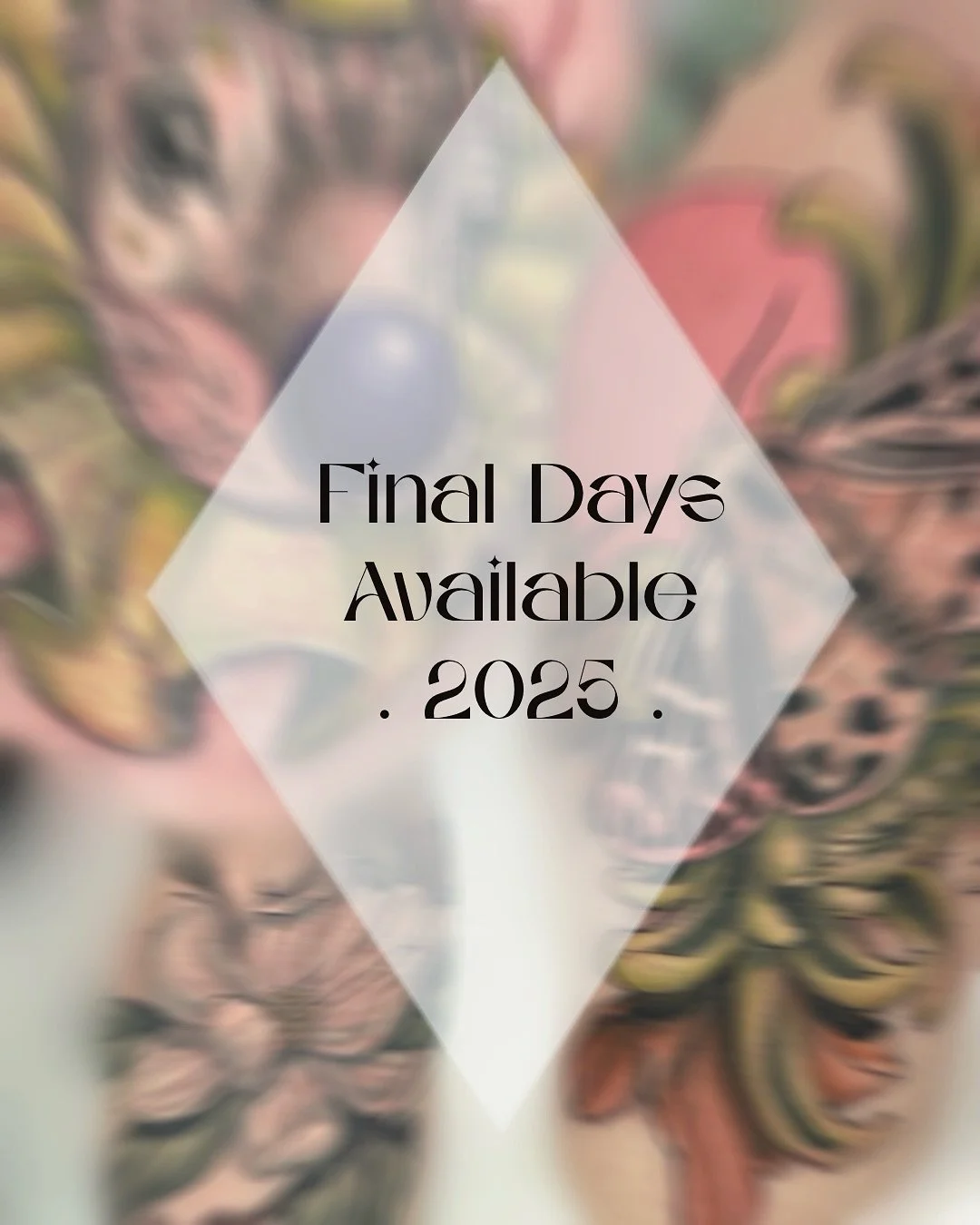 We are there at the end of the year, and down to my final spots left to book in for the Calender year of 2025! I have had so much fun working on all of your projects Thurs year and to close it out i wanted to do a few flat rate and discounted hourly 