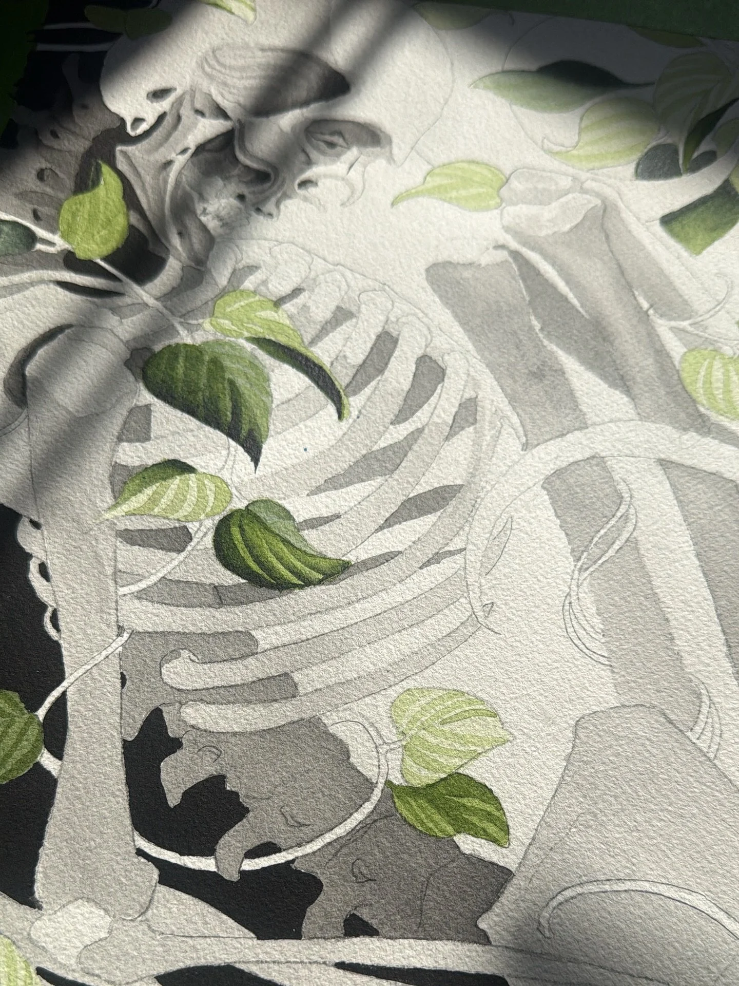 Progress on this painting 
Untitled Liquid acrylic on arches