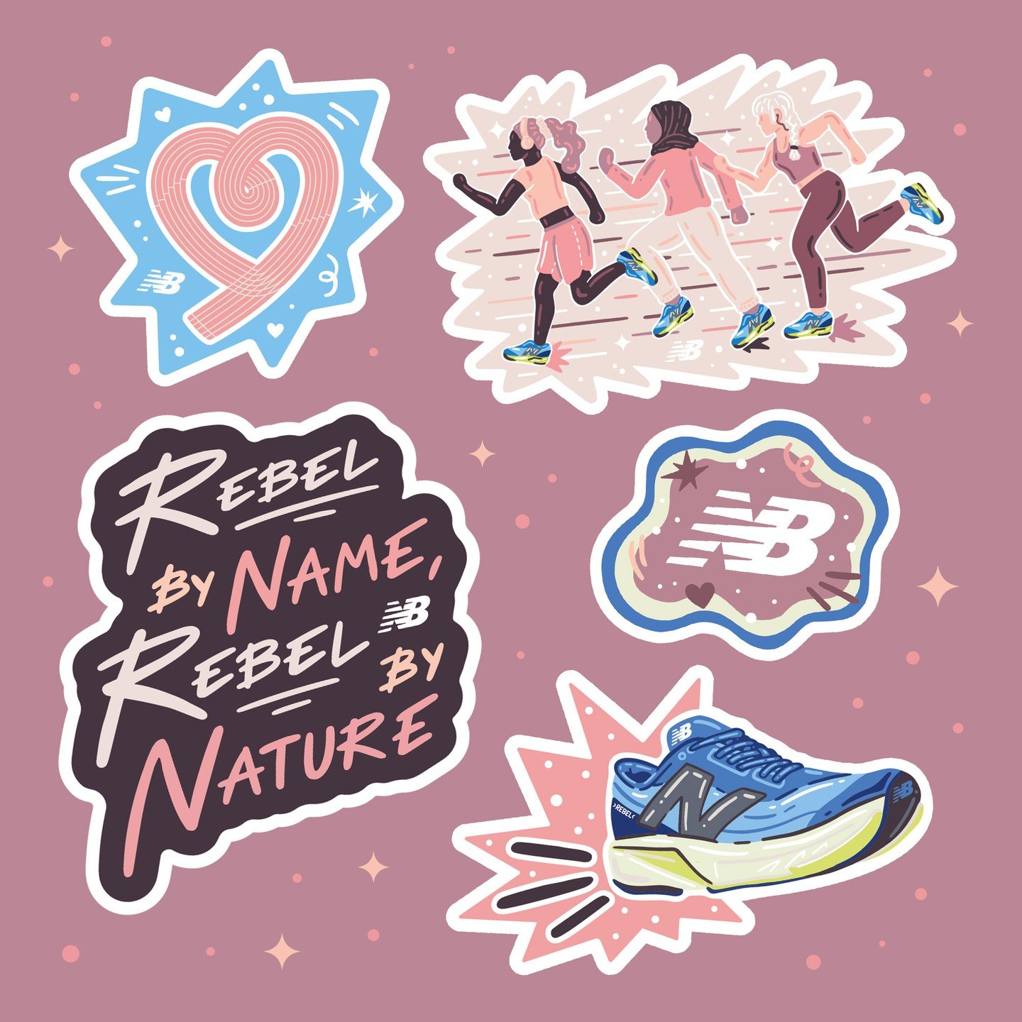 Happy Women's History Month!

New Balance and Gung Ho Communications tasked me with creating a bunch of illustrated assets for their Women's History Month celebration. The London event featured a coffee and run, in partnership with a women's aid char