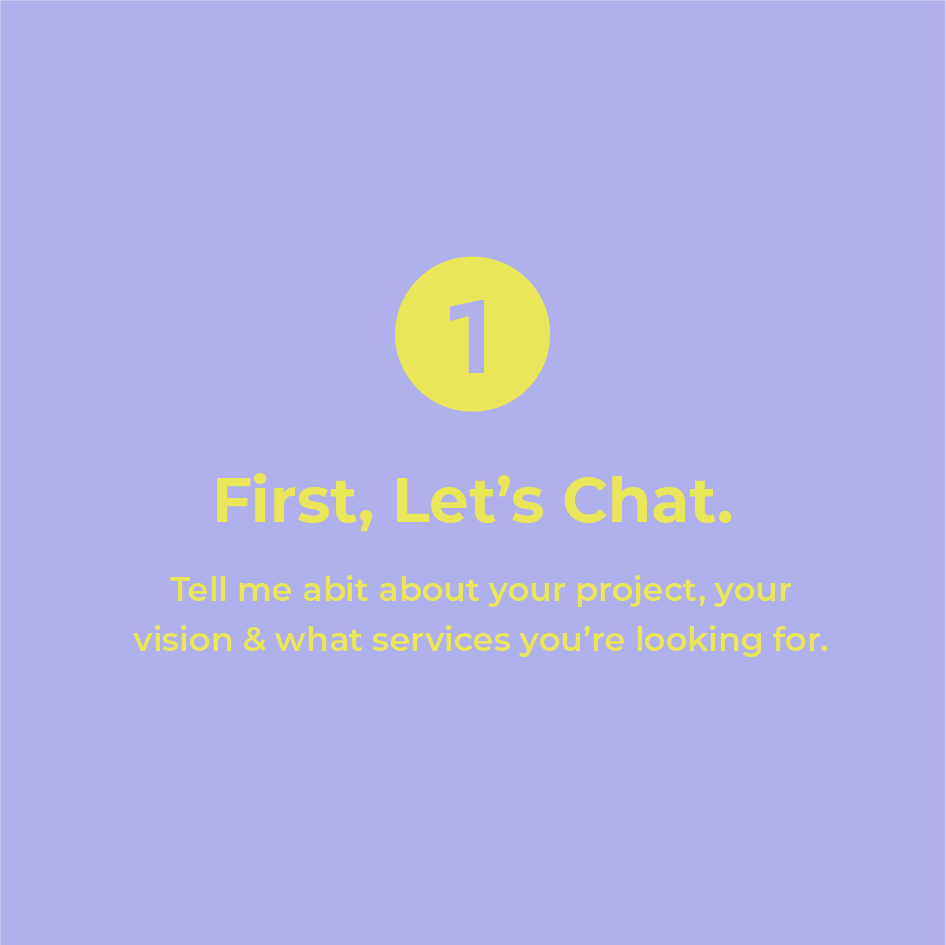 First, Let's Chat