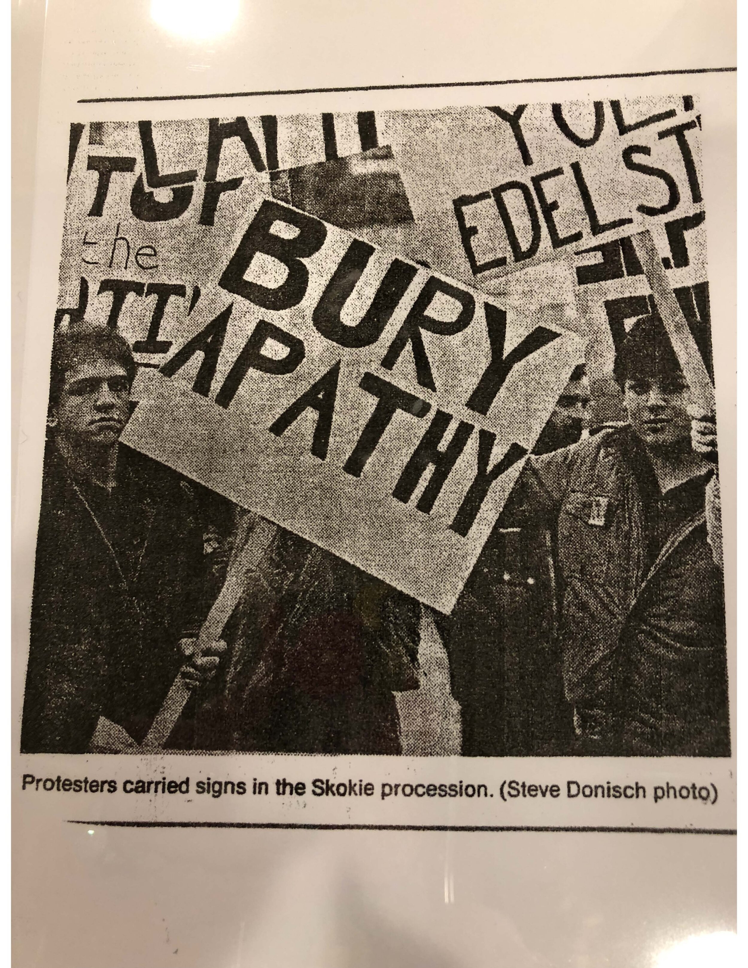 1984. Chicago Action for Soviet Jewry leads a horse-drawn hearse bearing a casket, symbolically to bury public for imprisoned refusenik Hebrew teacher, Yuli Edelstein who would later serve as Speaker of the Knesset in Israel.