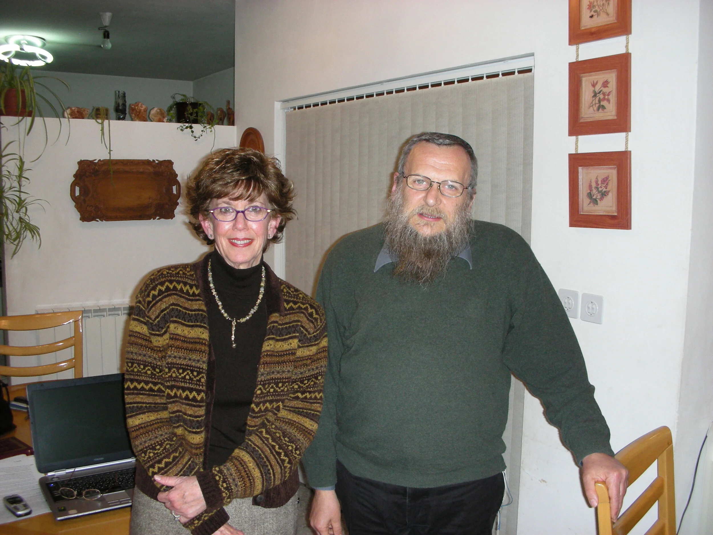 With Zev Meshkov, former Poor Relative, in Israel