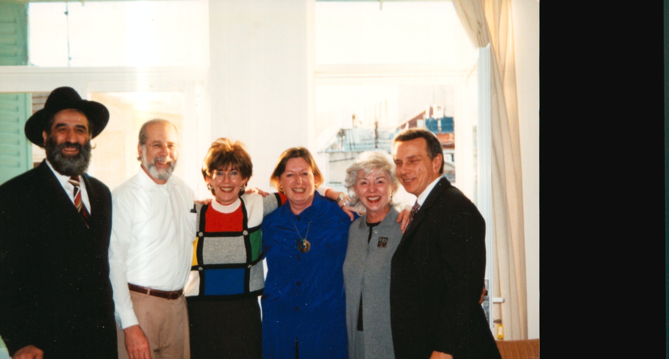 Friends and colleagues in Jerusalem...Meylach Sheykhet Lviv, Ukraine; Lenny and me, Judy Balint, June and Ron Daniels.