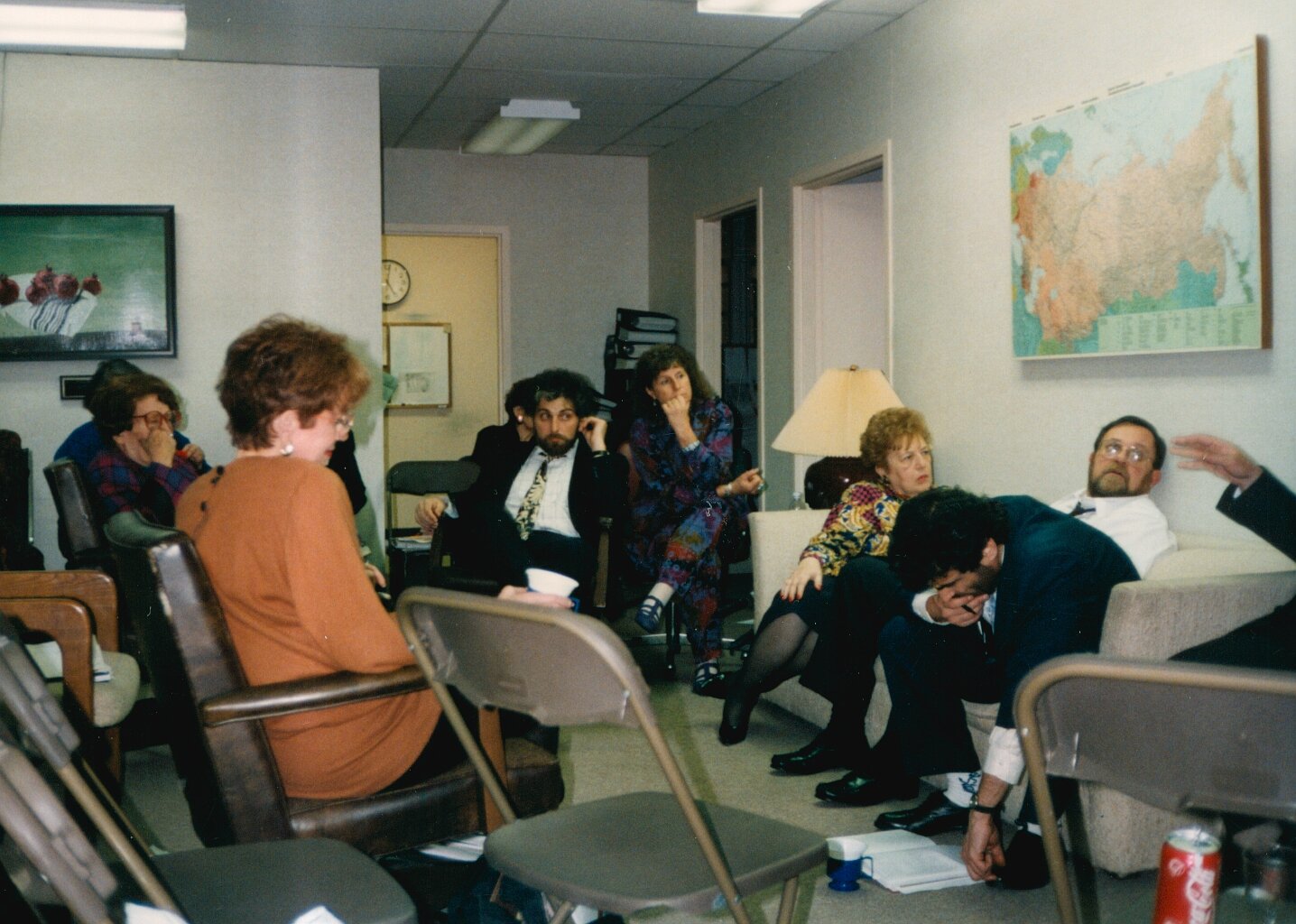 Consultation at the UCSJ Washington office after our Moscow Bureau for Human Rights had been "privatized"
