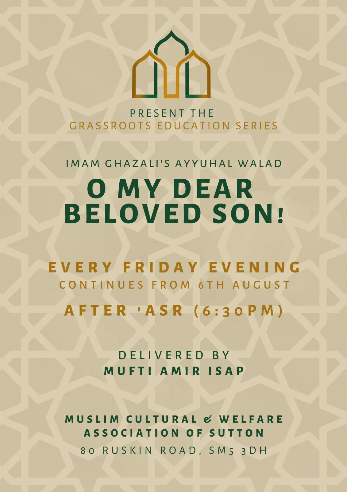 O My Dear Beloved Son!