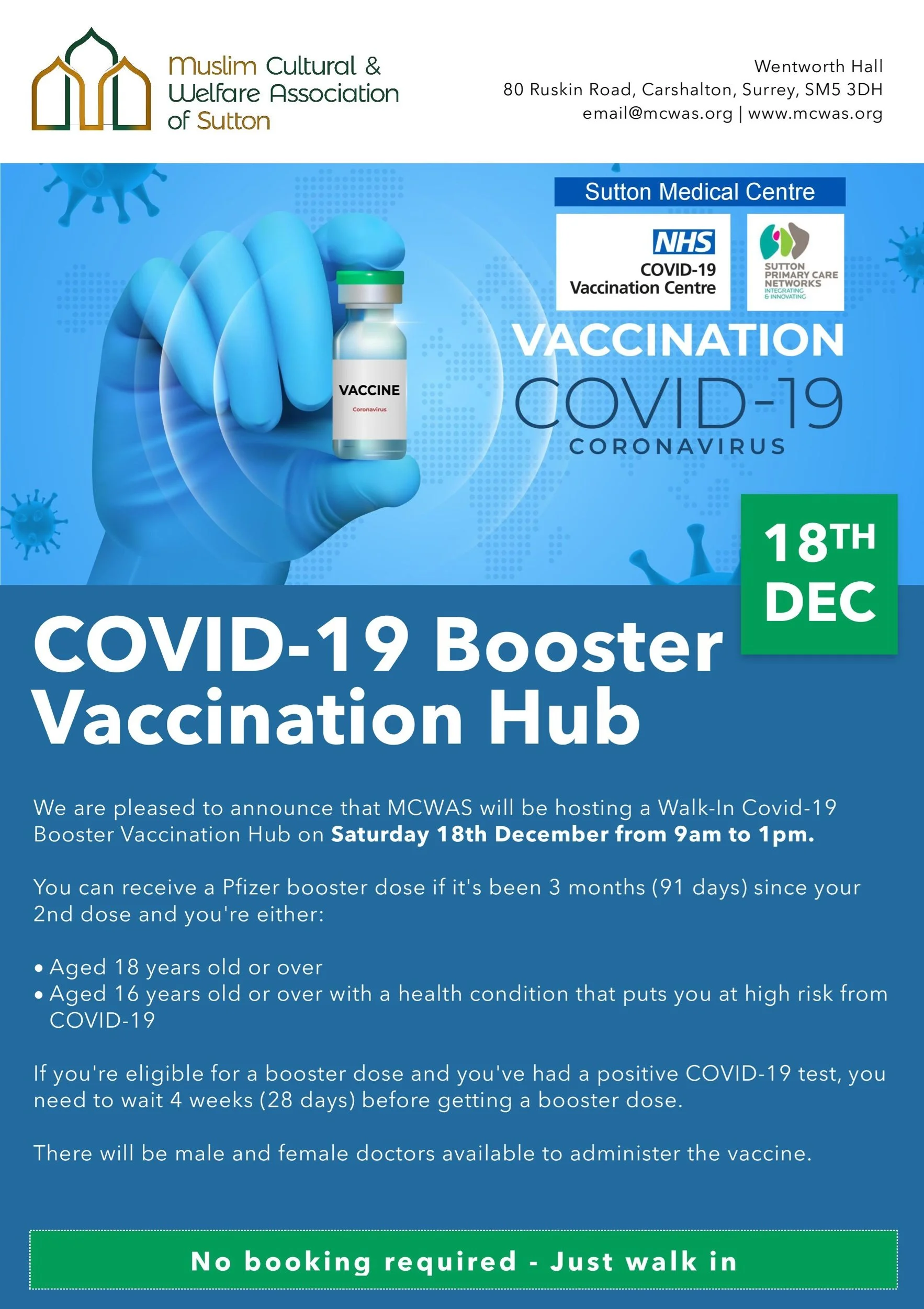 Covid Booster Vaccination Hub