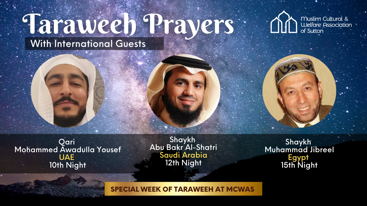 ☪️Taraweeh Prayers at MCWAS with International Guests 🇦🇪🇸🇦🇪🇬