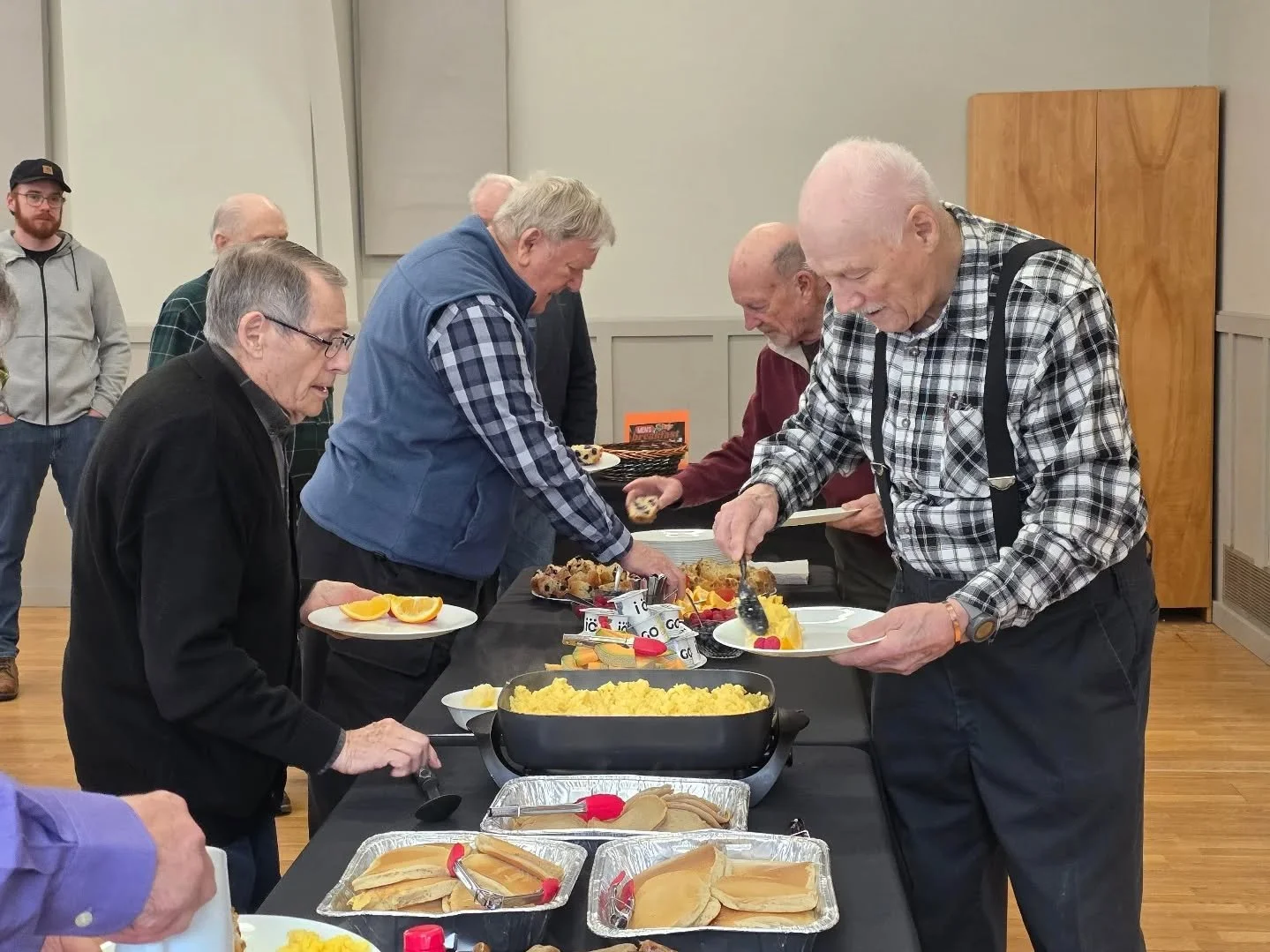 Behold, how good and pleasant it is when brothers dwell together in unity. And men's breakfast is a good place to start! This morning Francois shared a lifetime of experiencing God's faithfulness across 3 continents and through 92 years. And the key 