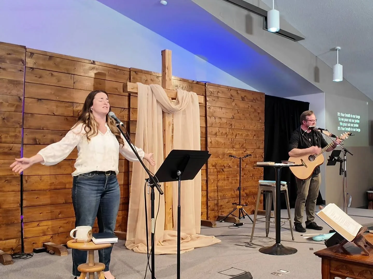 Our Sunday gathering last weekend: worship through song, communion, prayer, teaching (...yet another troublesome passage!) and membership class 20260301 #northgowercornerstone
