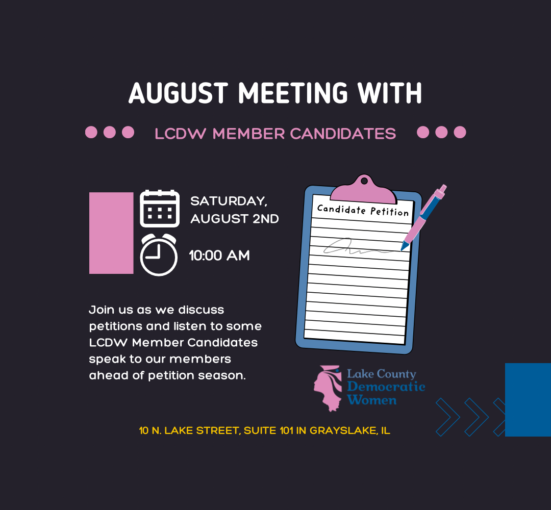 LCDW August Monthly Meeting