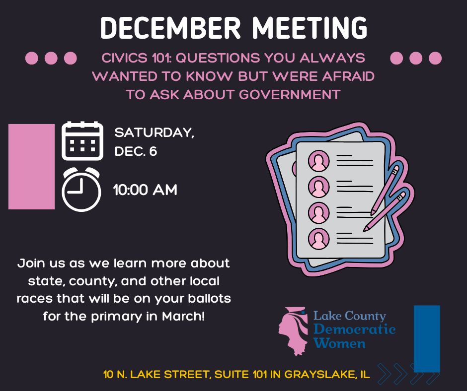 December Membership Meeting: Civics 101