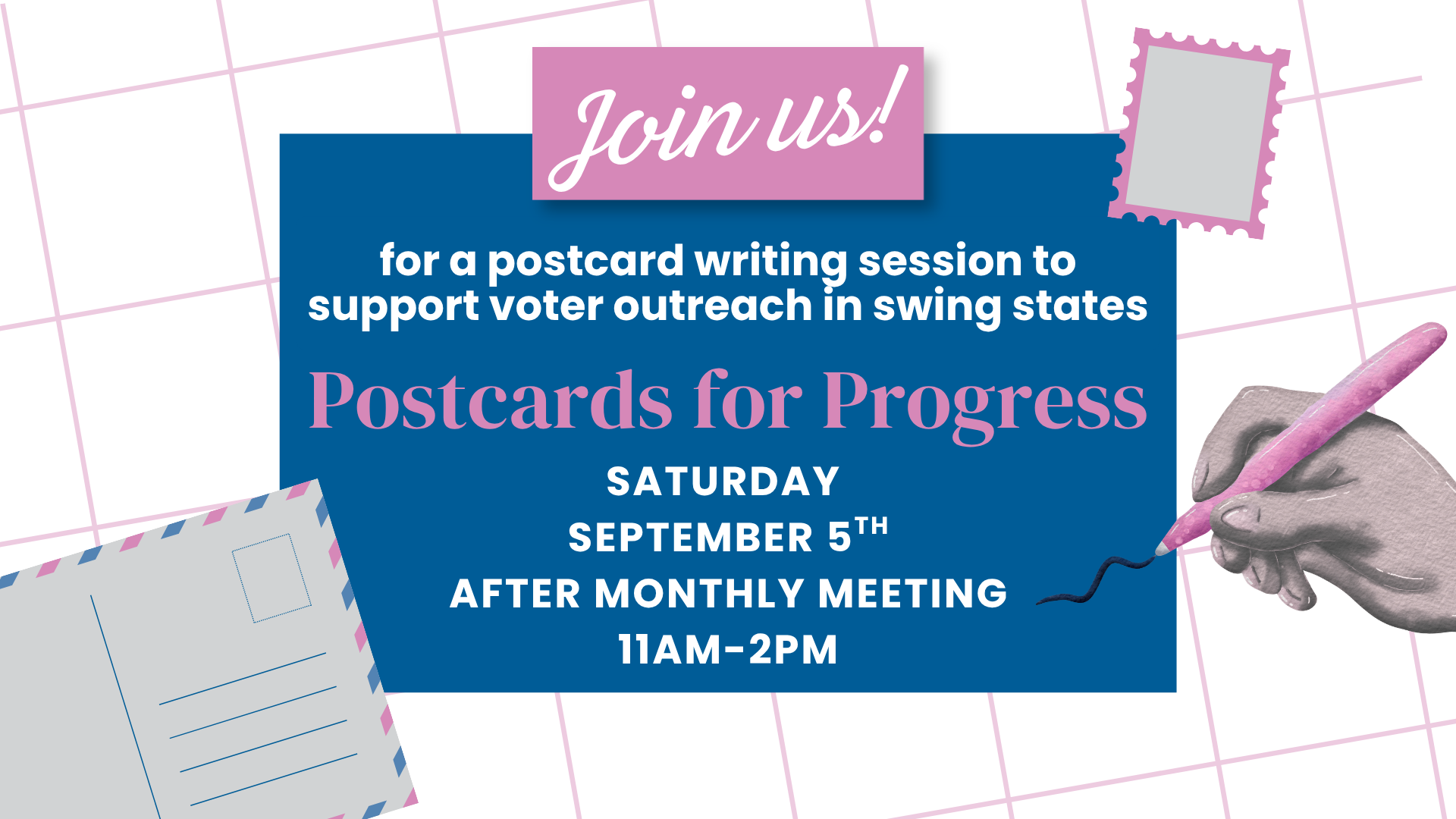Postcards for Progress: Write Postcards to Swing States