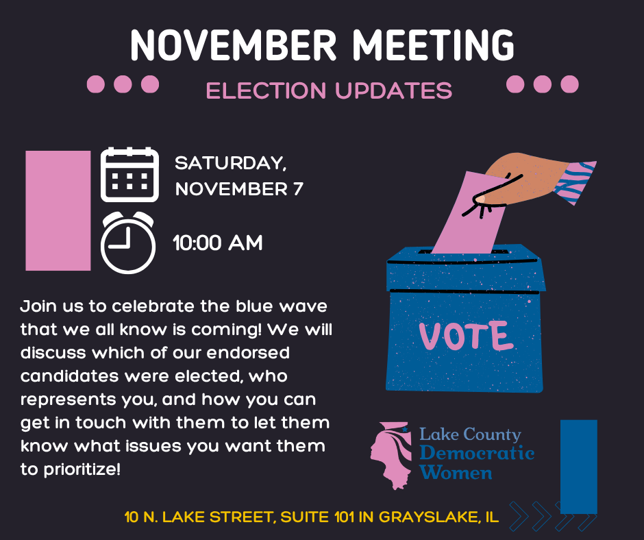 November Meeting: Election Updates