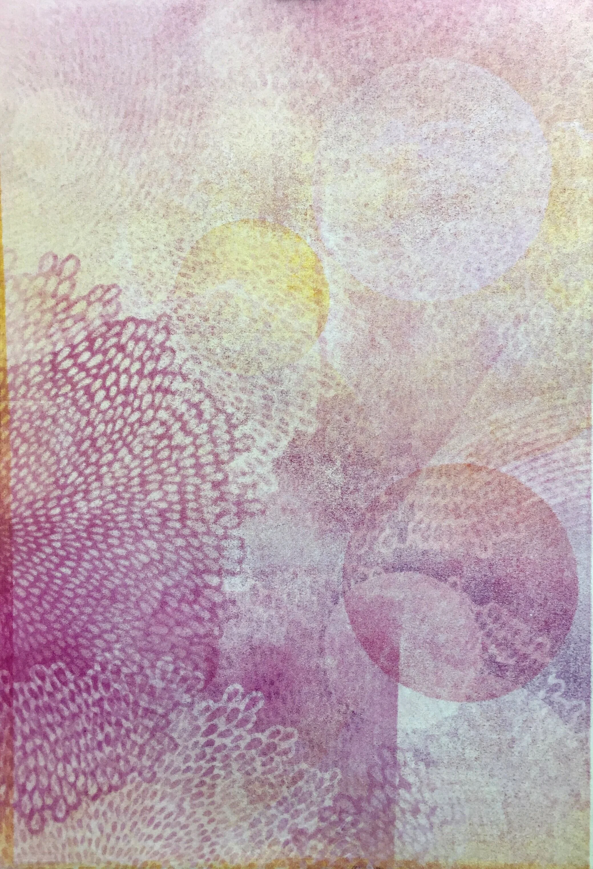 "Lavender Bliss"-15"x22"-Litho Ink on Rives BFK-Spring 2021