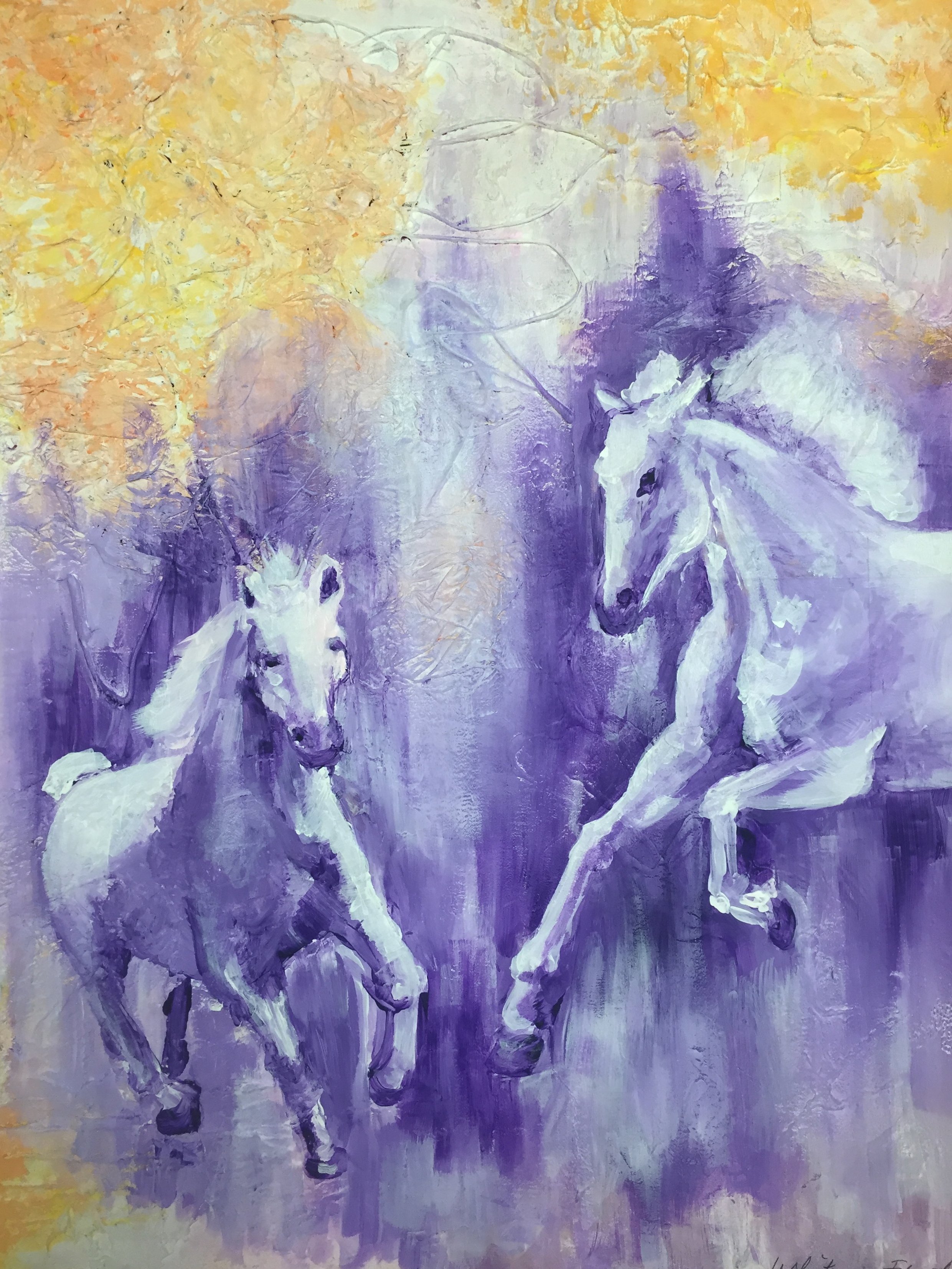 Mix media, acrylic, tissue paper, collage