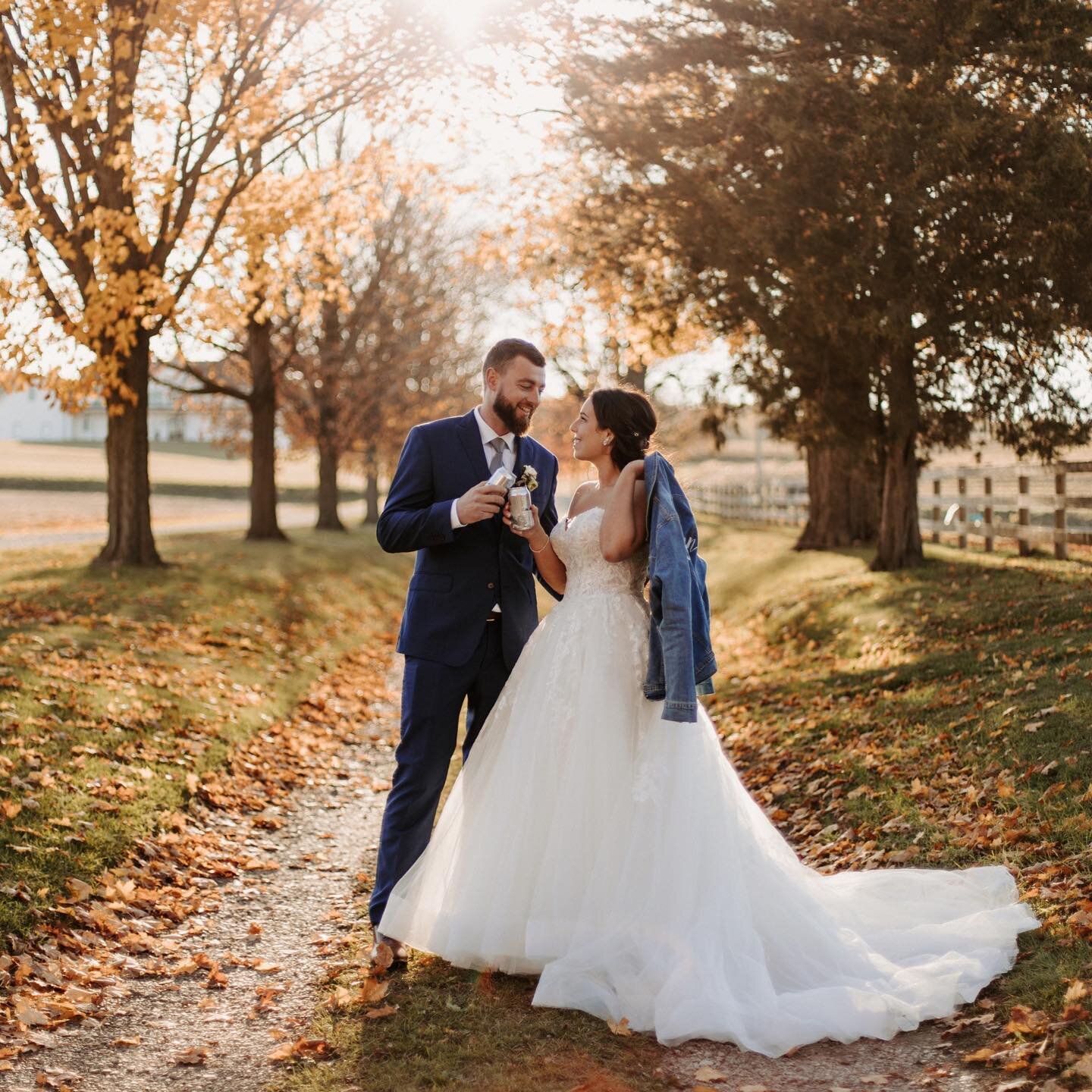 These two had a change of plans for their wedding day which brought them to their stunning farm property. Cheers to that.