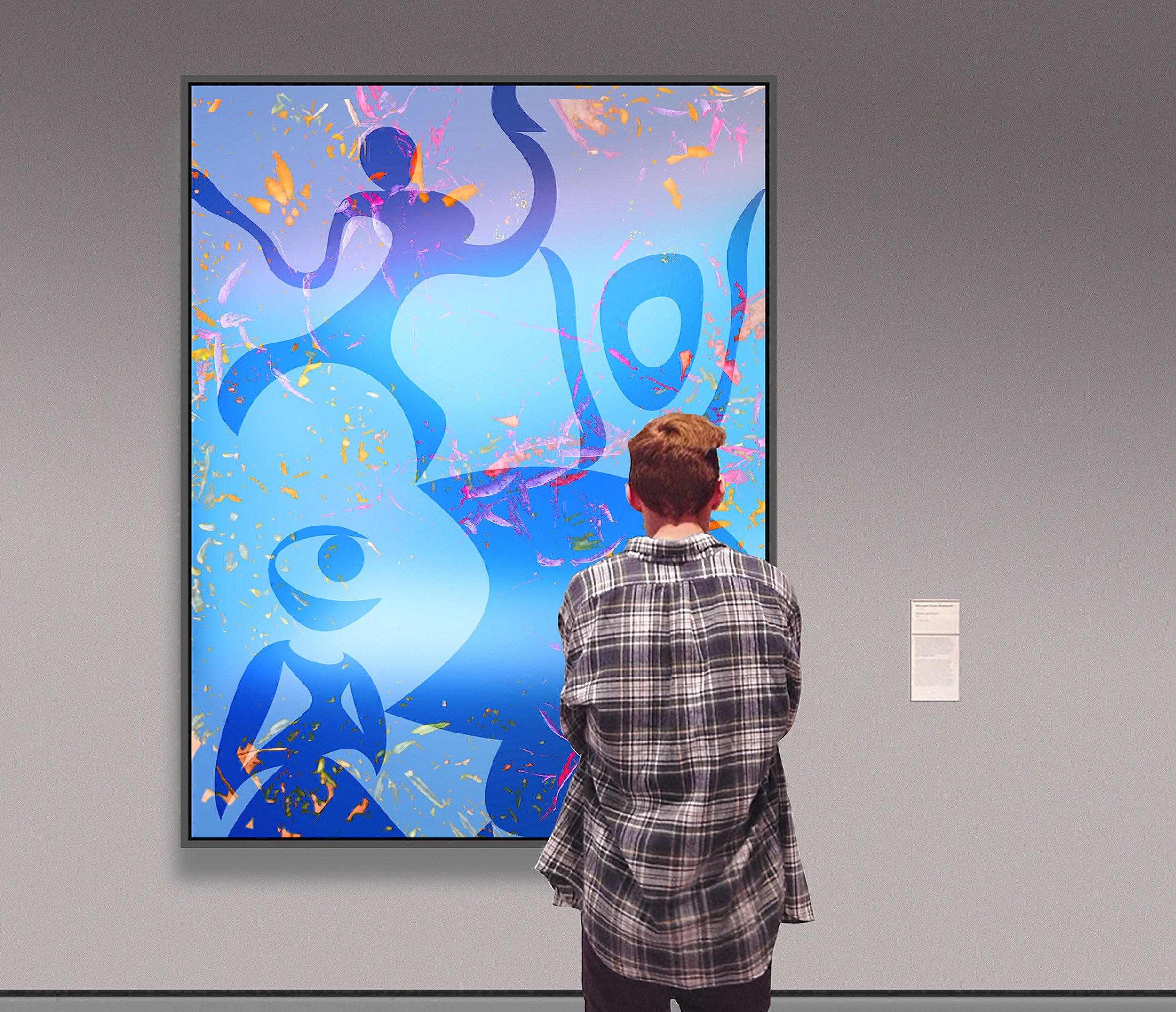 Jung Looking / 34x30 / Canvas Giclee / Signed Limited Edition of 5. 600.