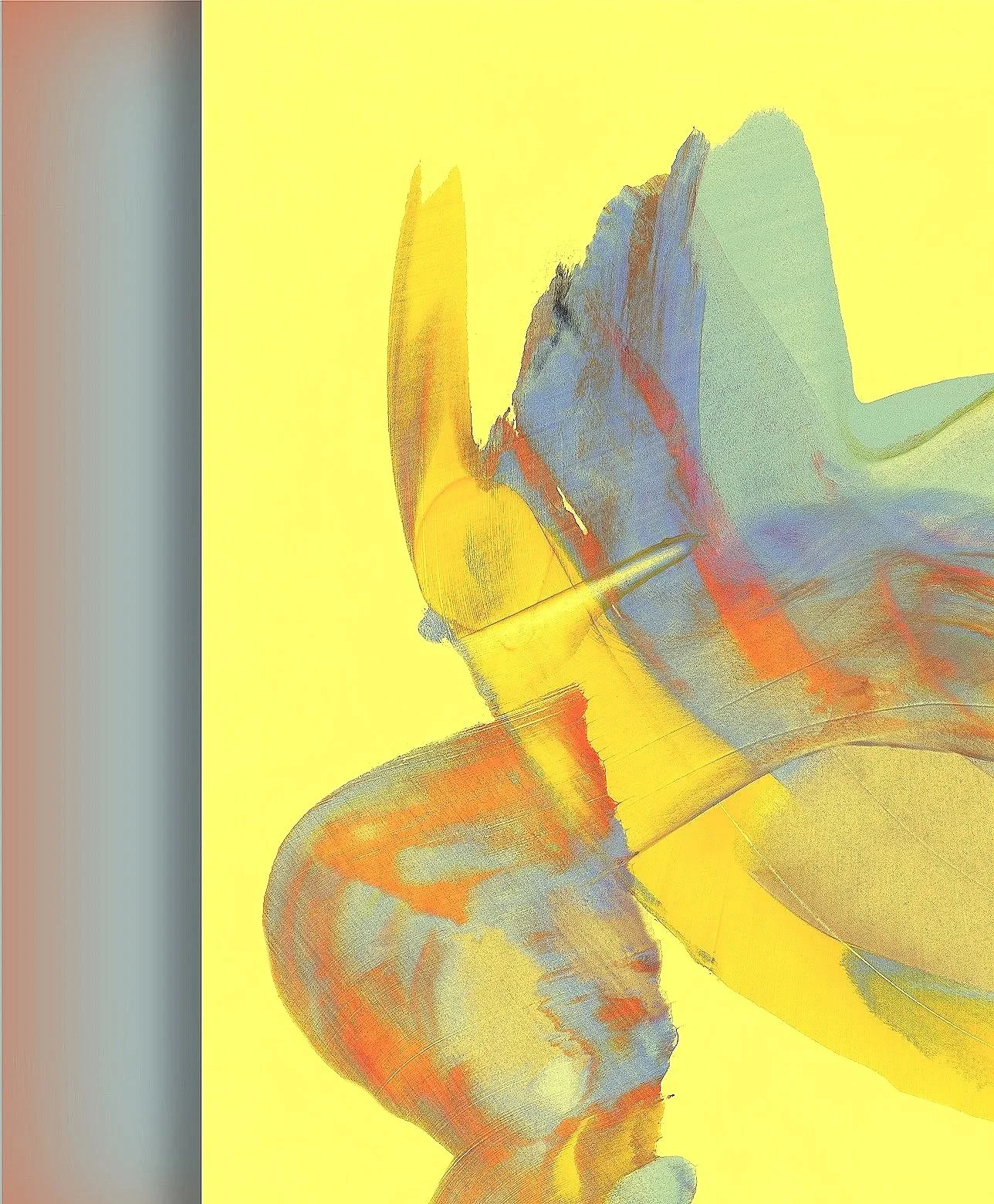 Beak Fluid 3 (left) 42" x 44"