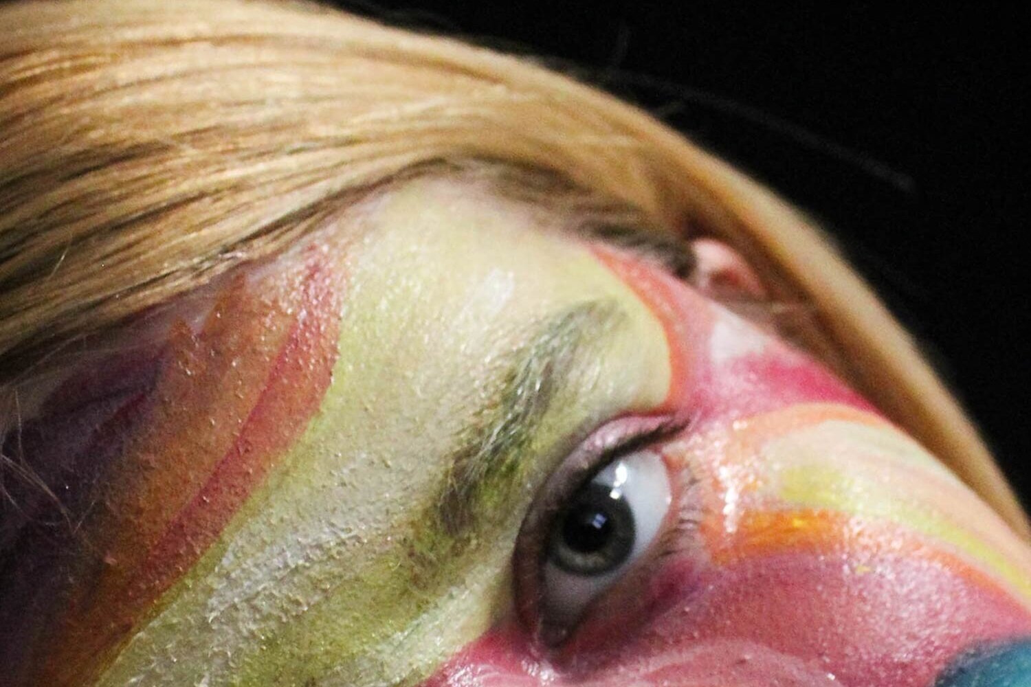 FACE PAINTING ART HISTORY: "O'Keefe" | Digital photograph of face-painting | 2018